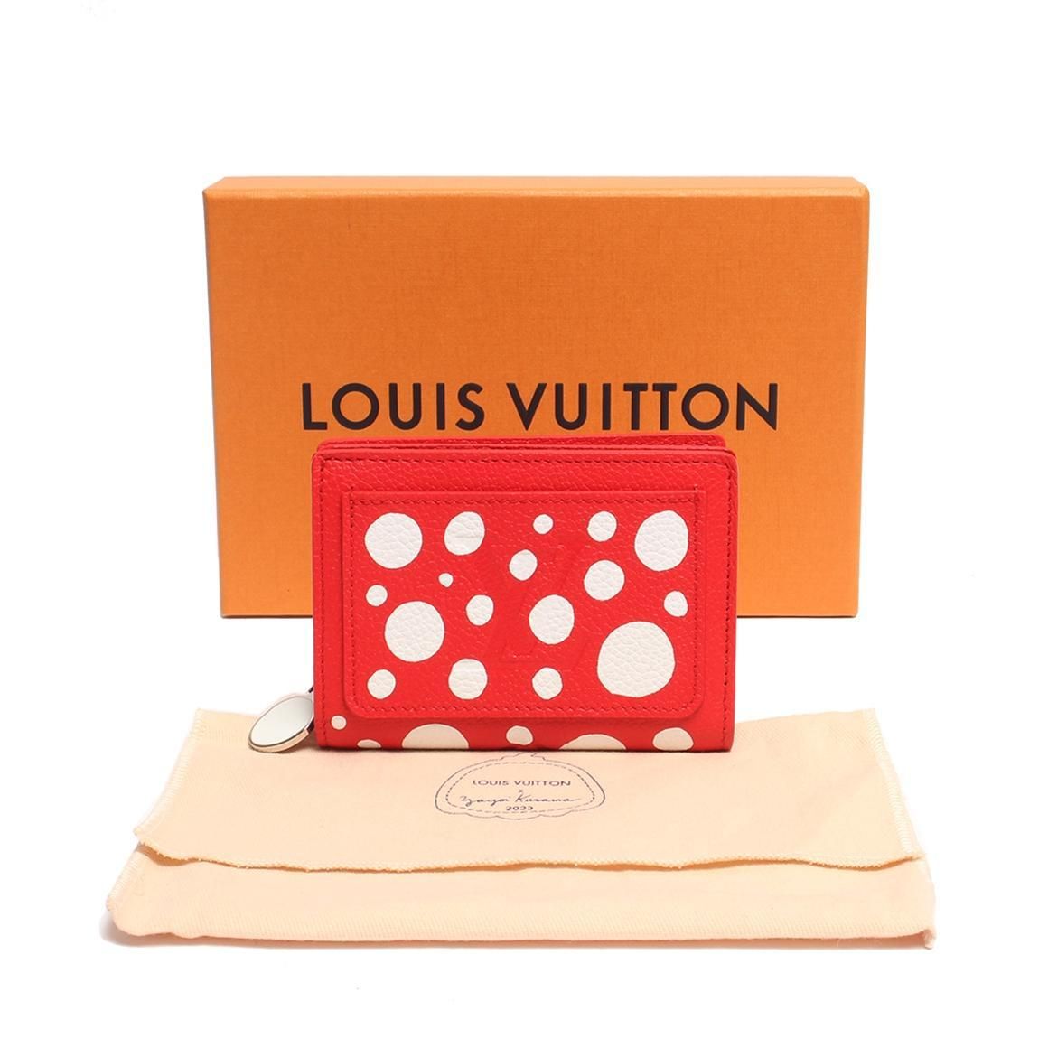 Louis Vuitton Monogram Empreinte Round Zipper Bi-Fold Wallet Long Wallet in Pristine Red ITR9VE124TXO