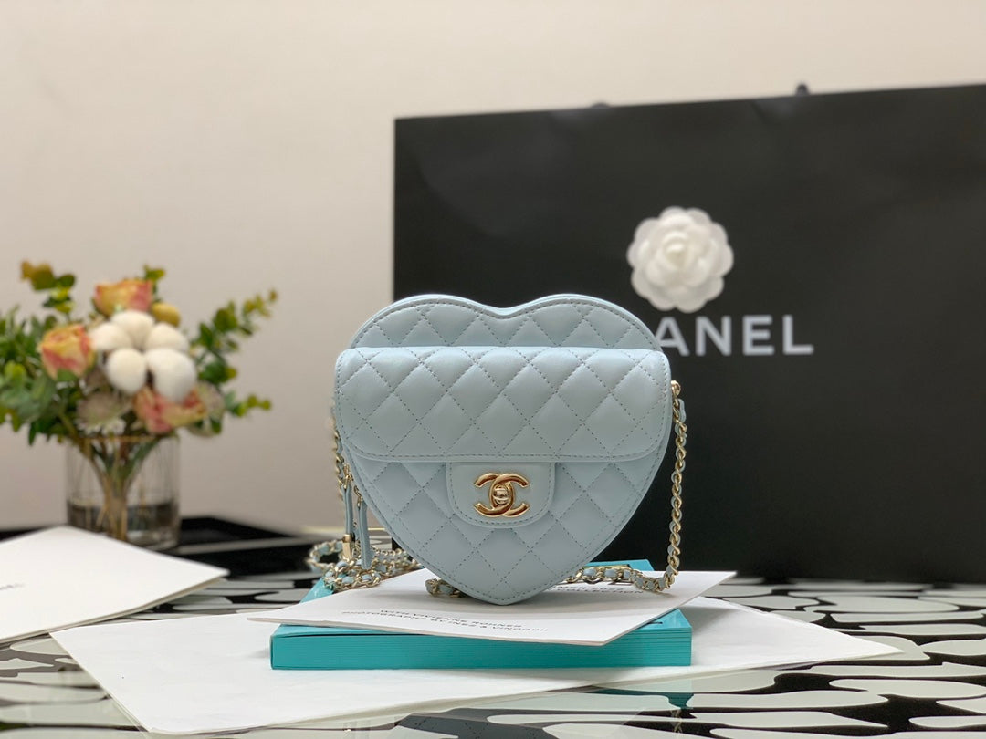 Chlmini Heart Bag Grey For Women Travel Bag