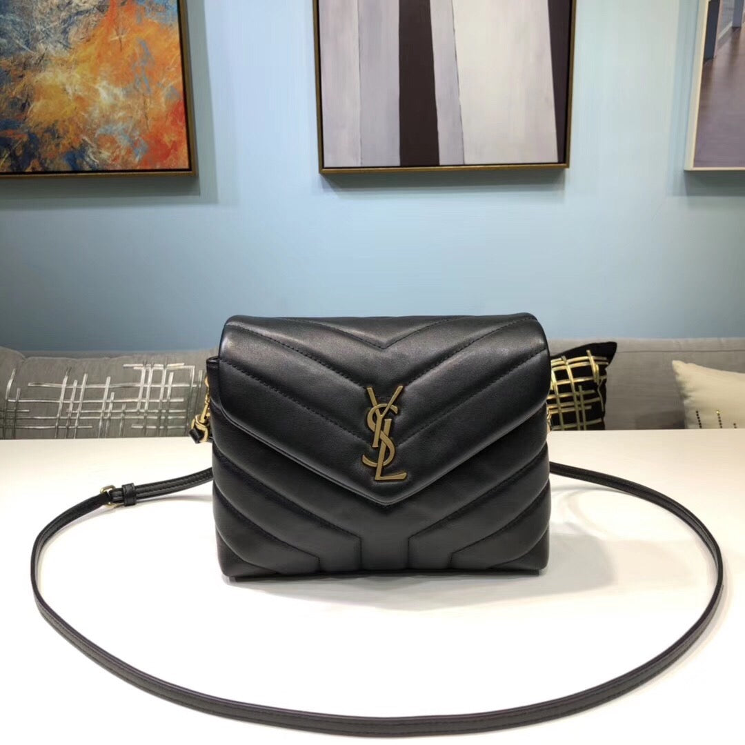 YSL Saint Laurent YSL Top Quality Loulou Shoulder Bag For Black Mini