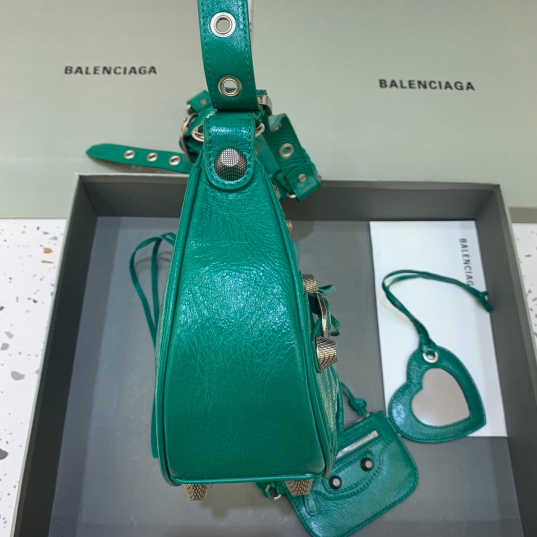 Balen Le Cagole Xs Shoulder Bag In Green