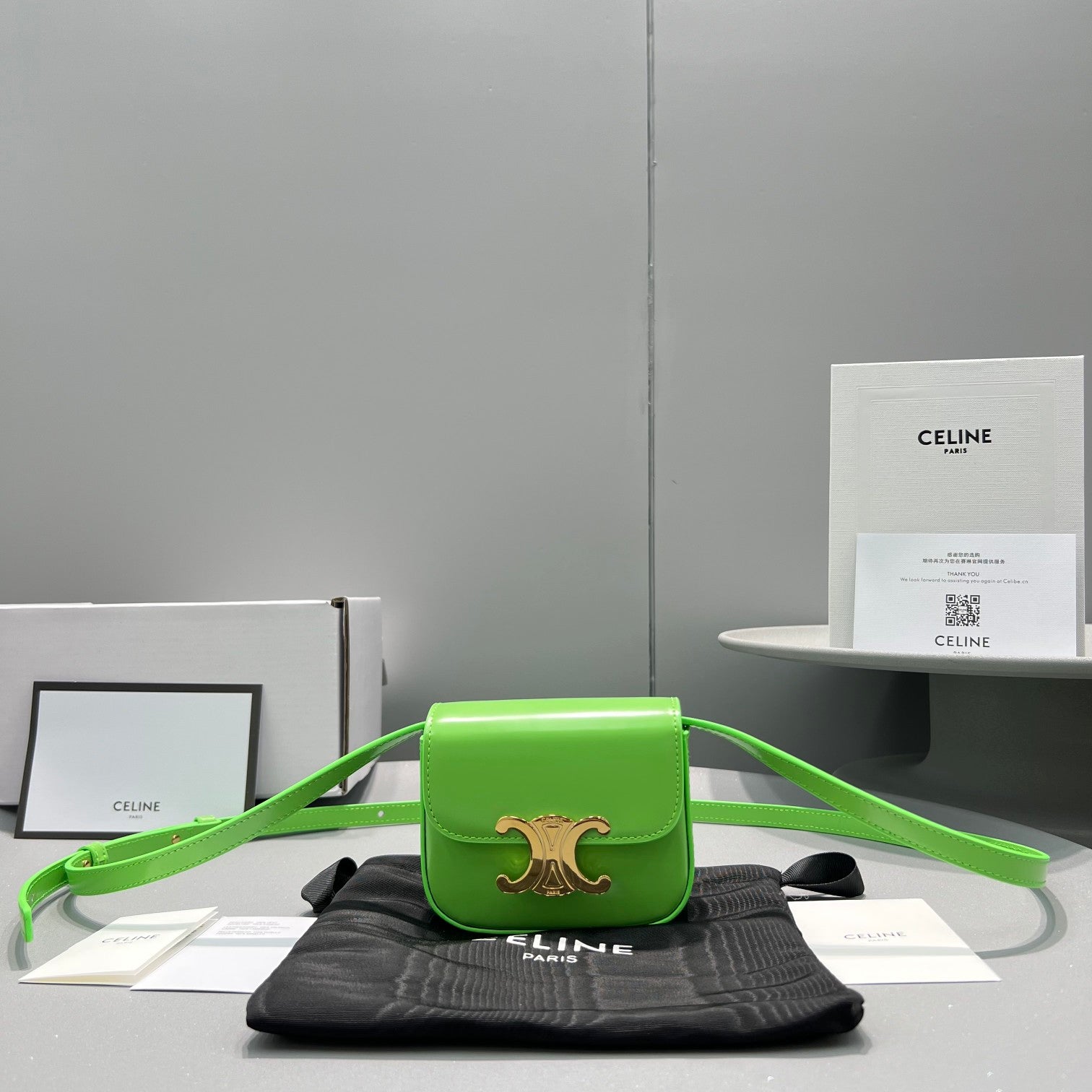 Top Quality Teen Triomphe Bag For Women Green Travel Bag