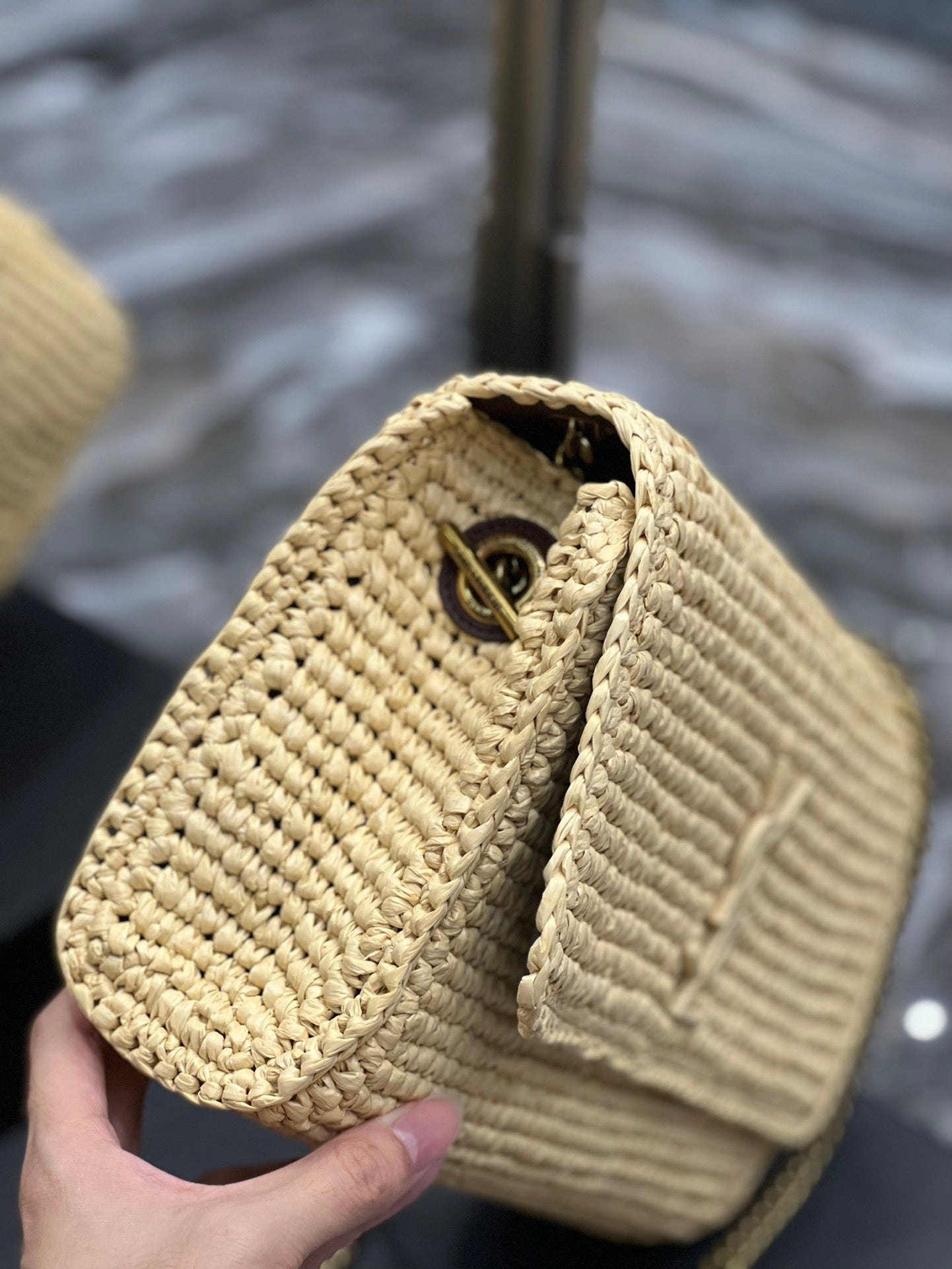 YSL Saint Laurent Niki Yellow , ’s 11in Medium Chain Travel Bag