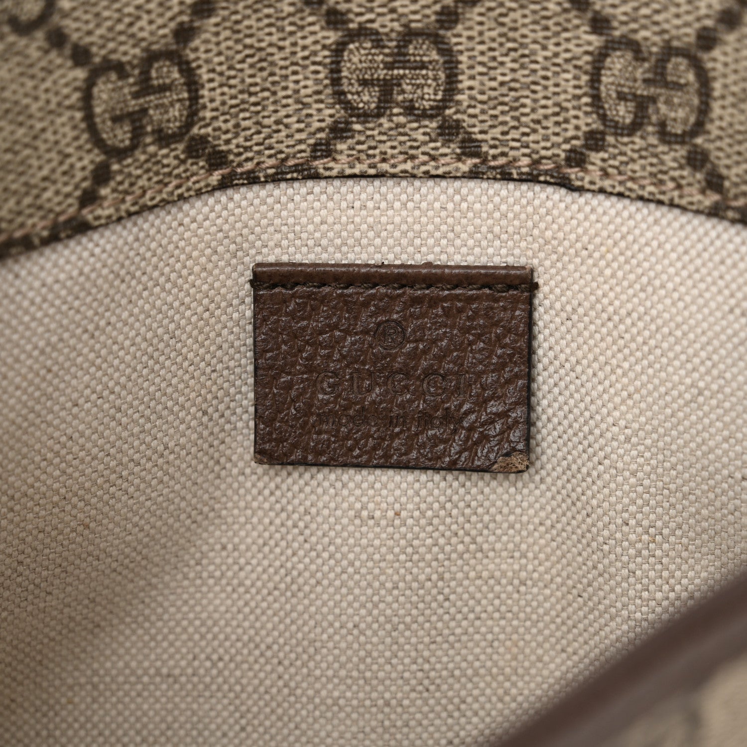Gucci GG Supreme Monogram Neo Web Belt Bag Brown