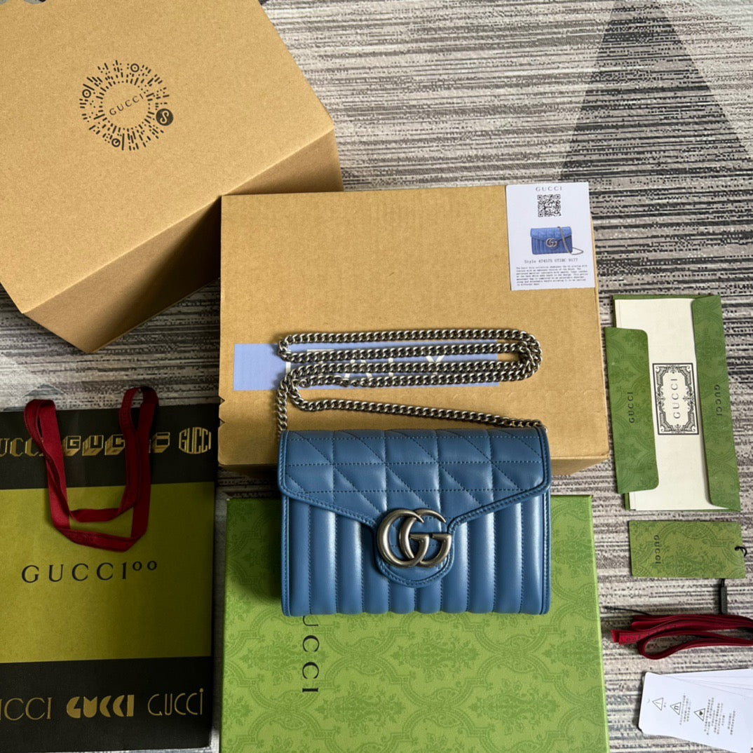 gg Marmont Super , ’s Blue Mini Bag Beaunoirrbeaunoirr Dtd5F