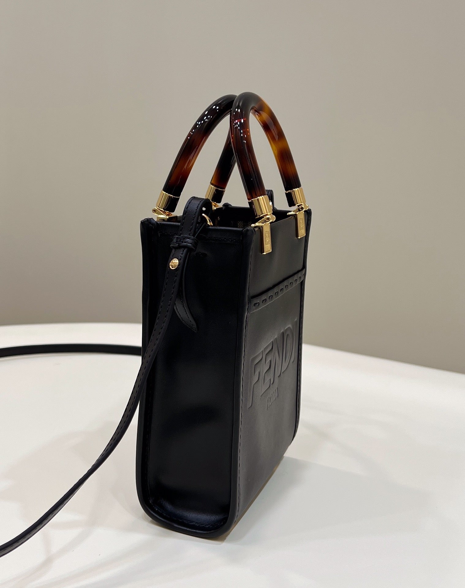 Sunshine Shopper Black Mini Tote Bag Bag 13Cm5In