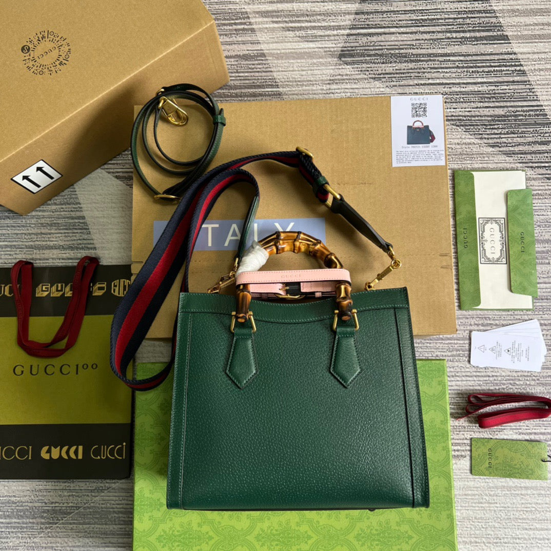 gg Diana , ’s 11in Green Small Tote Bag
