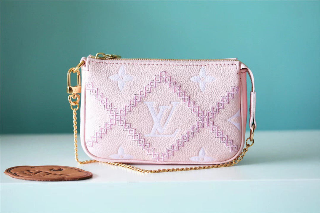 Top Quality Pochette Accessoires Empreinte For Women Monogram Pink Crossbody Bag