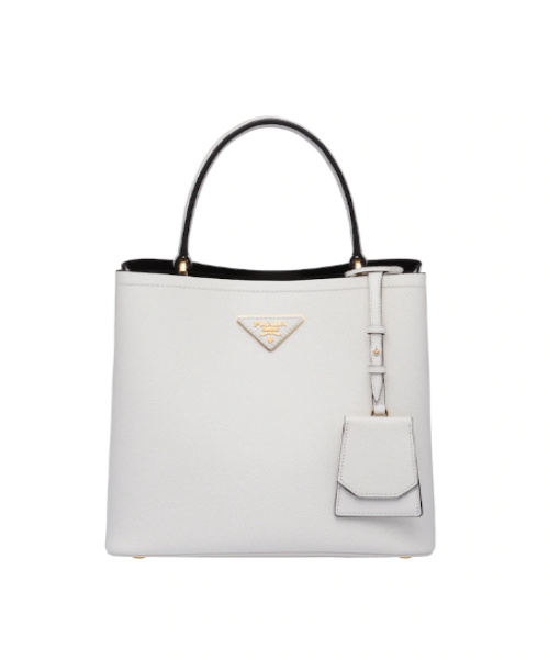 Prada Panier Bag White Medium Travel Bag