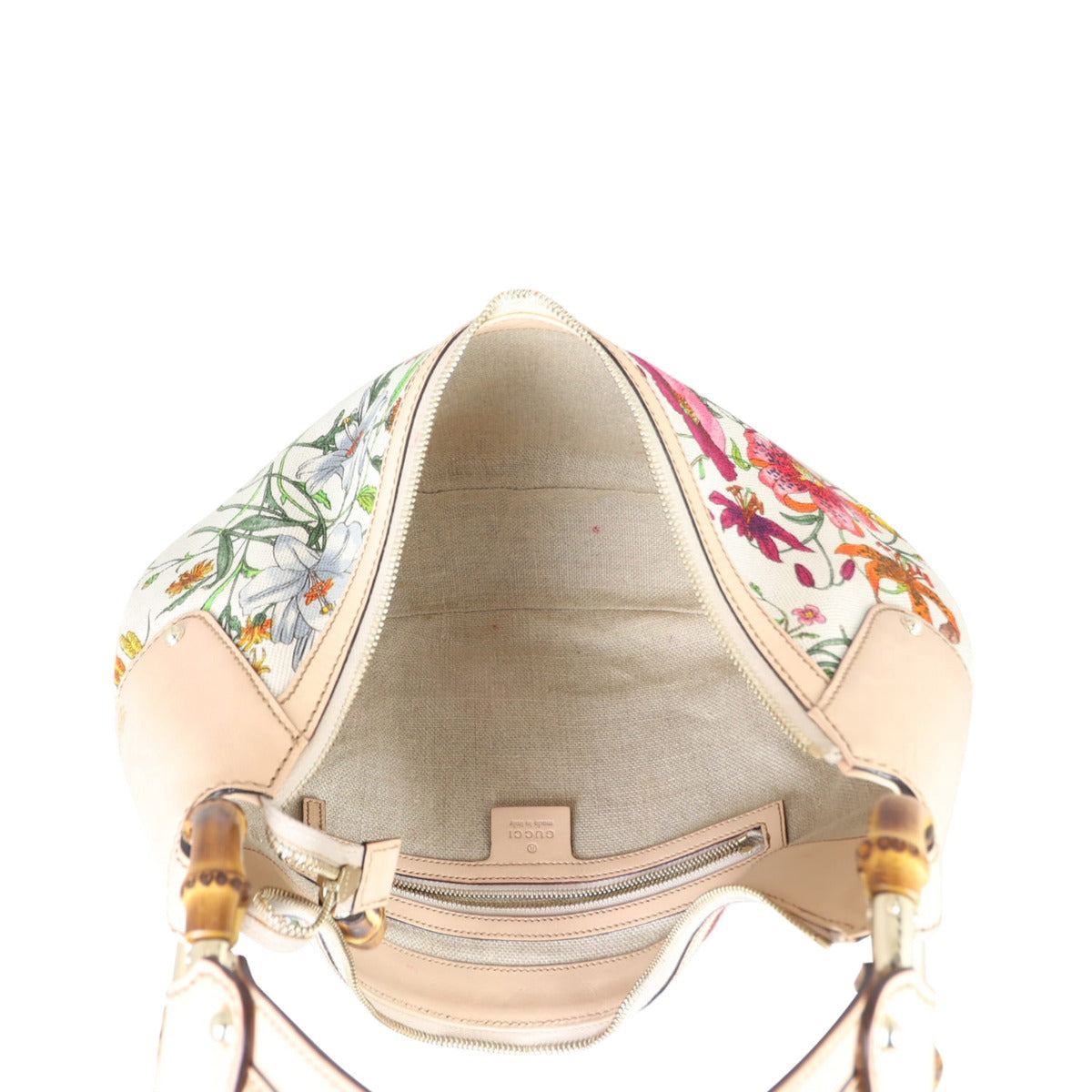 Gucci Flora Bamboo Ring Hobo