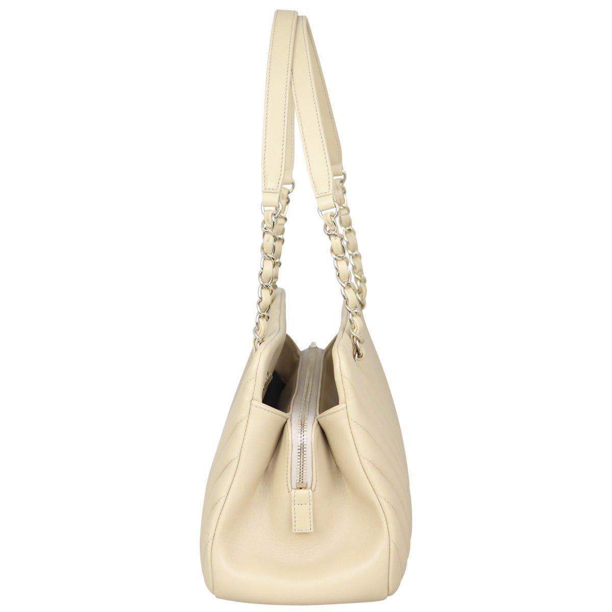 Chanel CC Chevron Shopping Tote Tote Bag