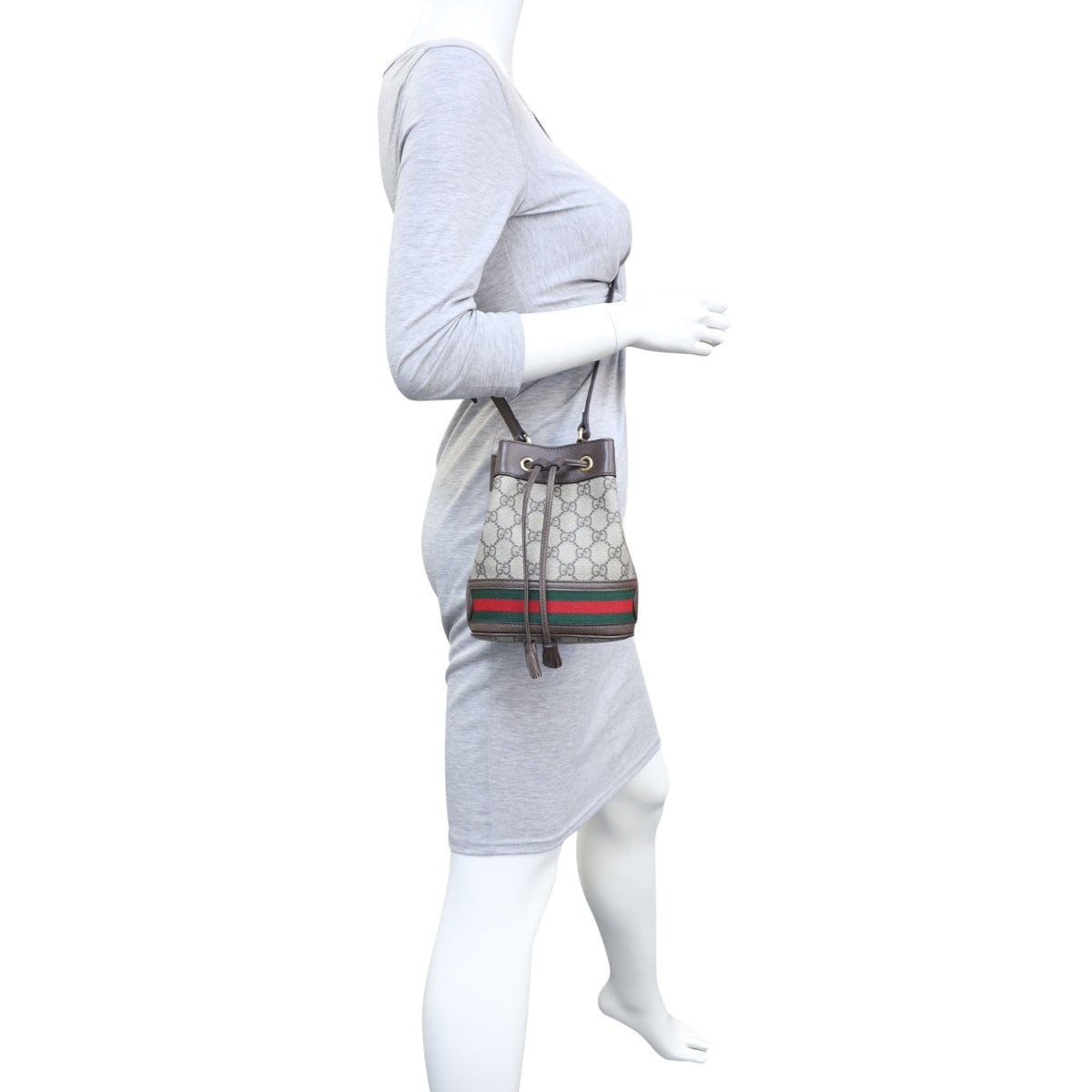 Gucci GG Supreme Ophidia Mini Bucket Bag