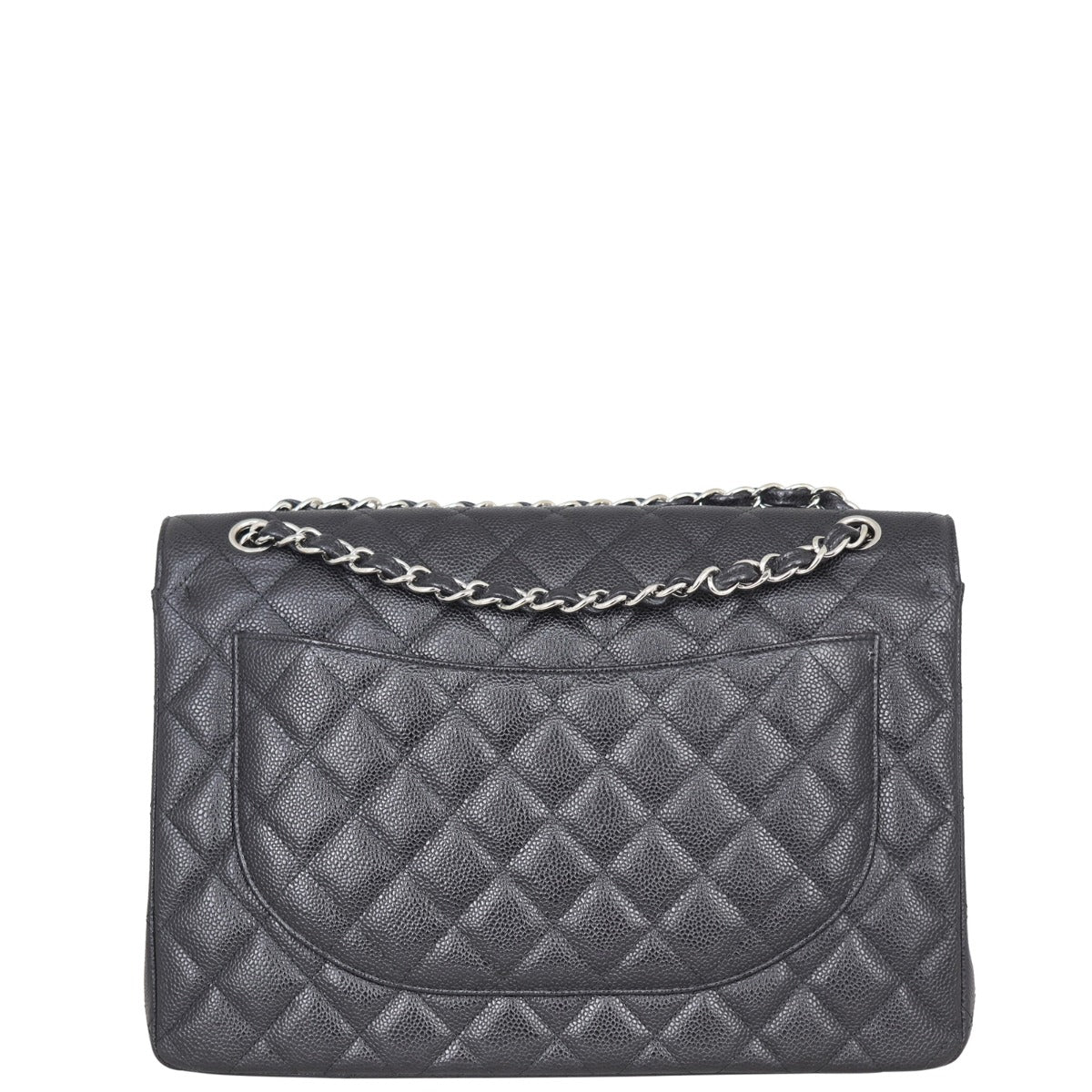 Chanel Classic Double Maxi 14 Series Handbag Black Flap