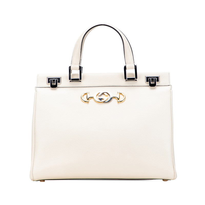 Gucci Zumi Horsebit Handbag Leather Travel Bag