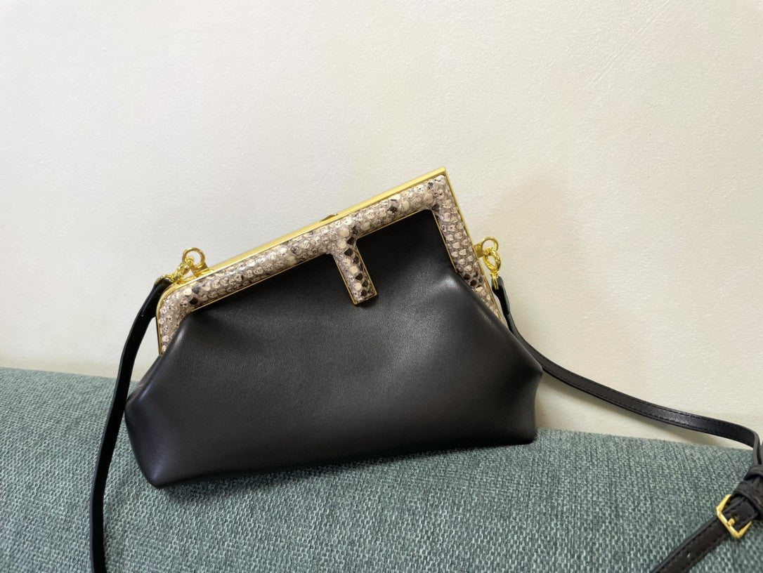 Fi First With Python Bag For Woman Black Small Travel Bag
