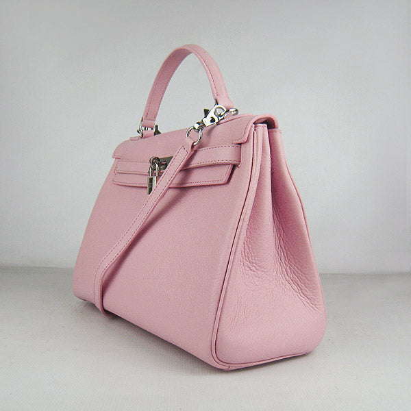 Hermes Luxury Kelly Cm Togo Handbag Leather Pink Travel Bag