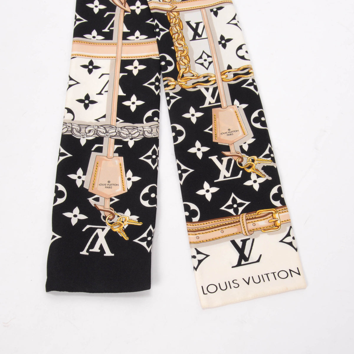 Louis Vuitton Black Silk Monogram Confidential Bandeau Fashion Accessory