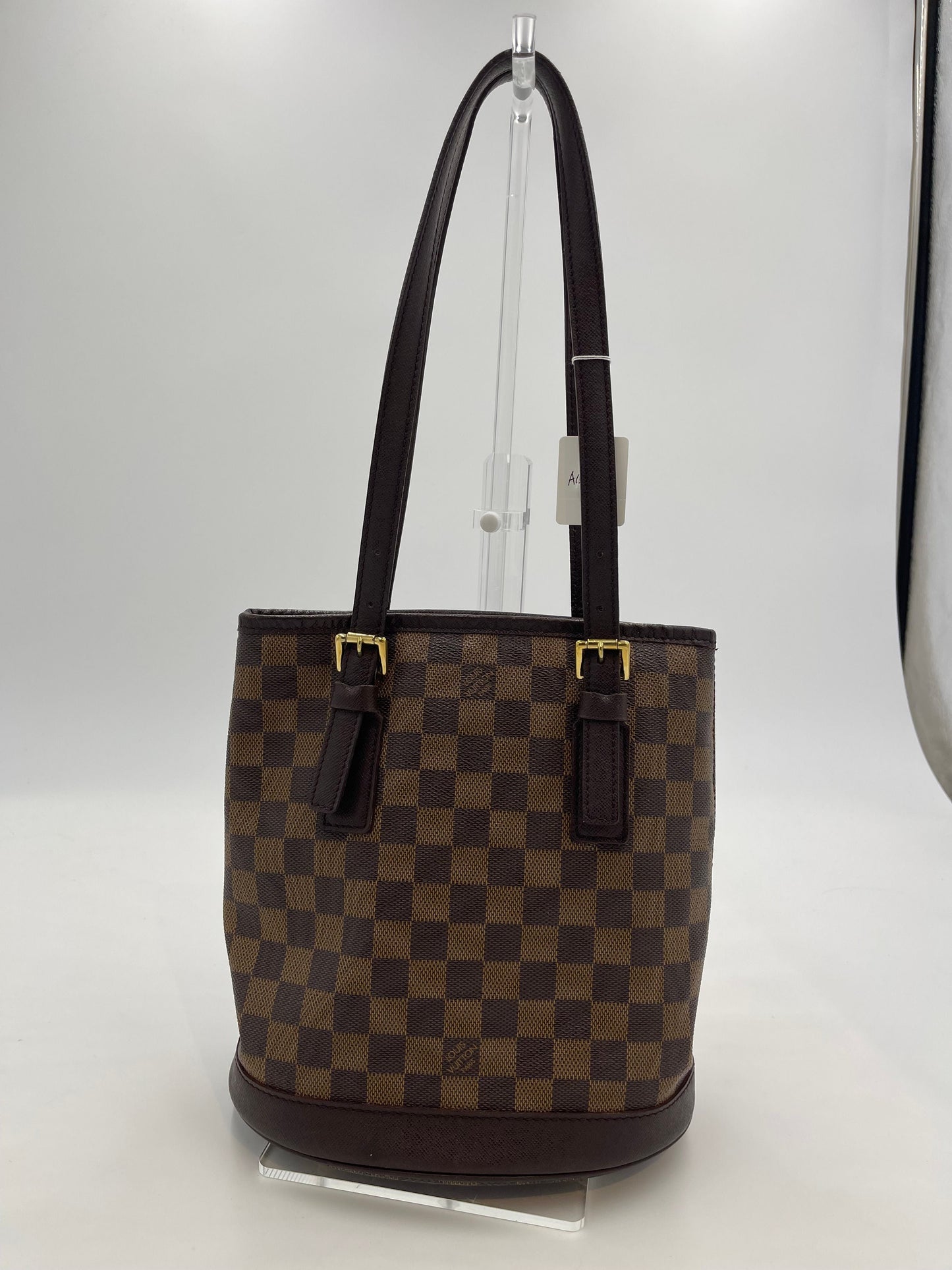 Louis Vuitton Damier Ebene Marais   - Brown Bucket Bags, Handbags AG458O