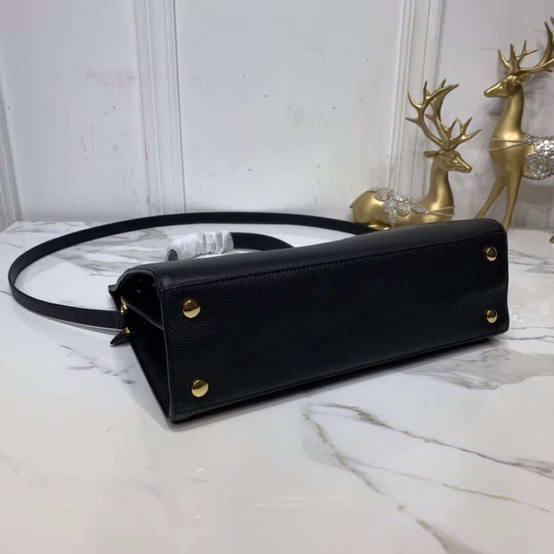 Top Quality Title Bag With Pocket Detail Black Small Travel Bag