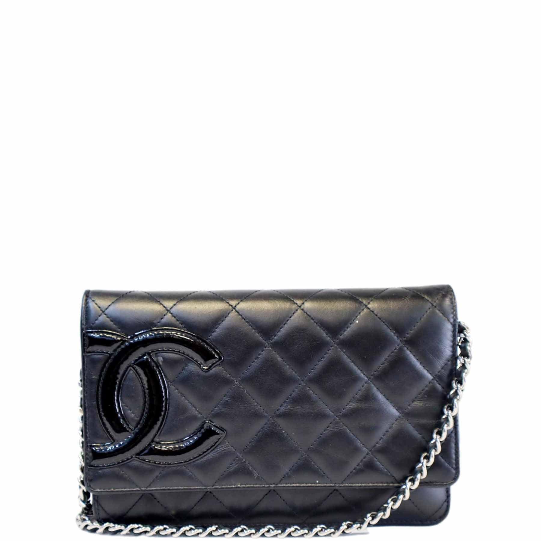Chanel Cambon Ligne Quilted WOC - Leather Black Travel Bag