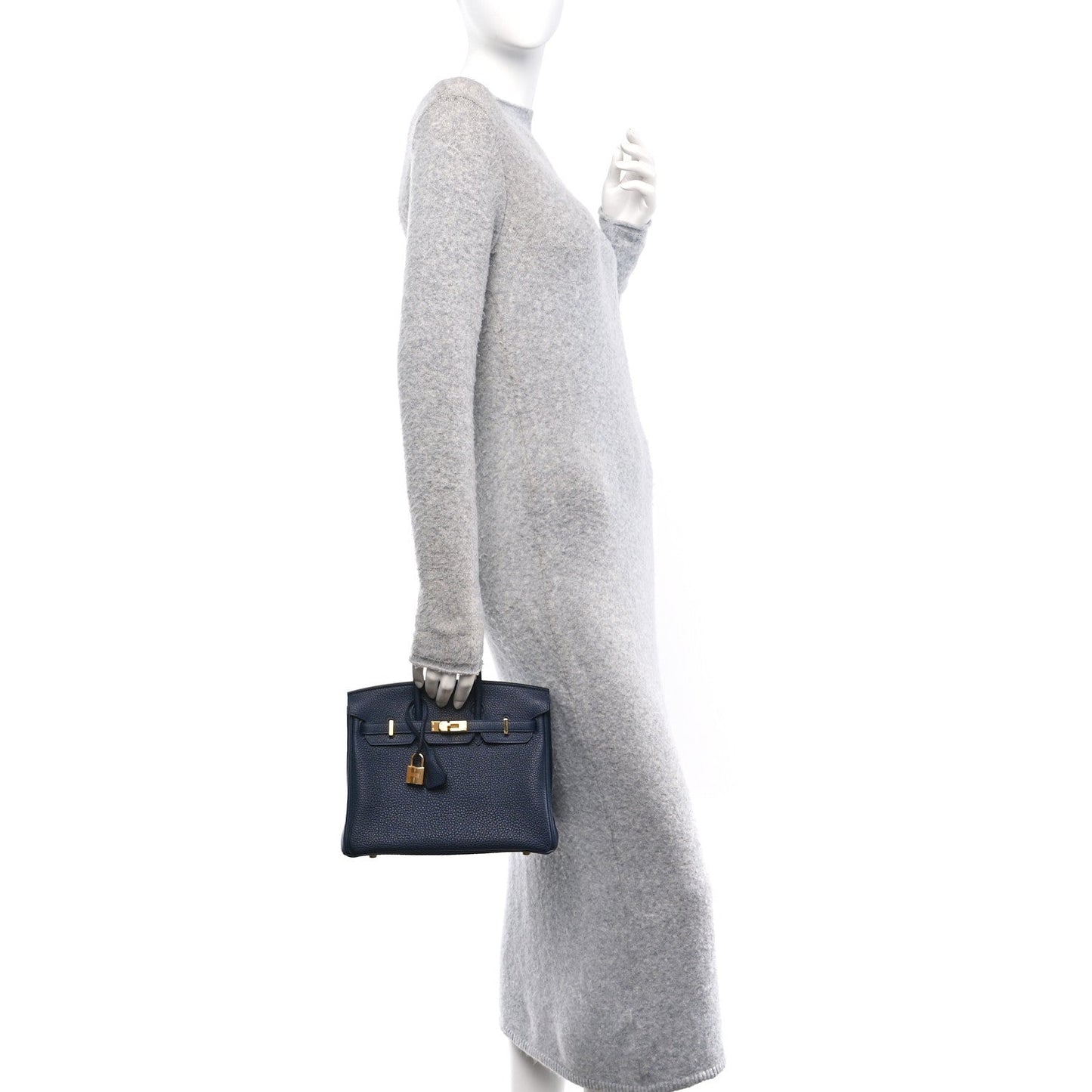 Hermes Togo Birkin Bleu Nuit Handbag Travel Bag