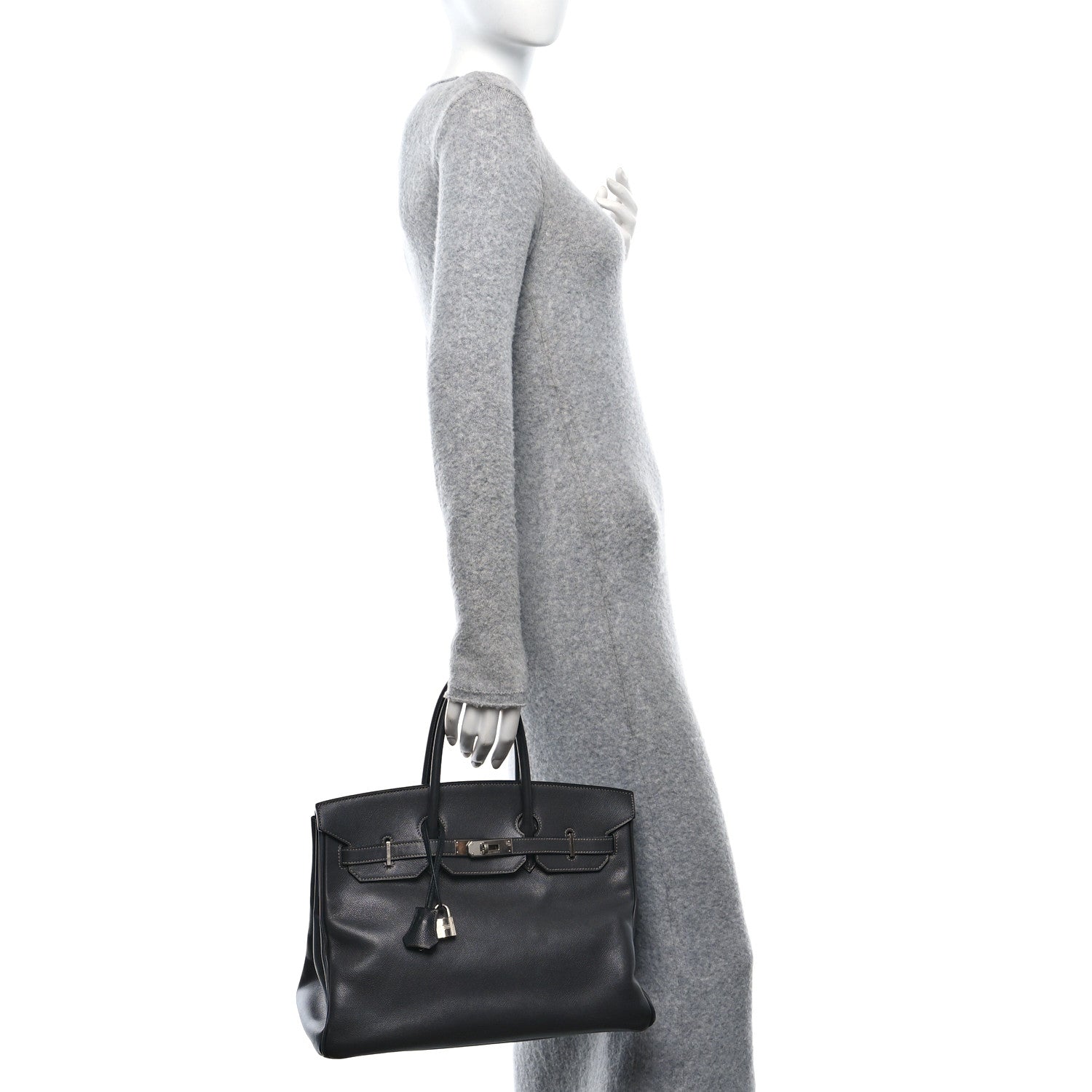 Hermes Epsom Birkin Ardoise Handbag Travel Bag