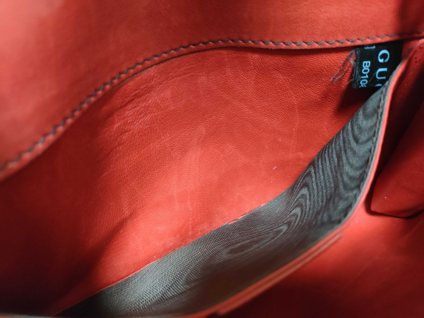 Gucci Emily Chain Flap Bag Leather Red Leather Shoulder Bag Bag