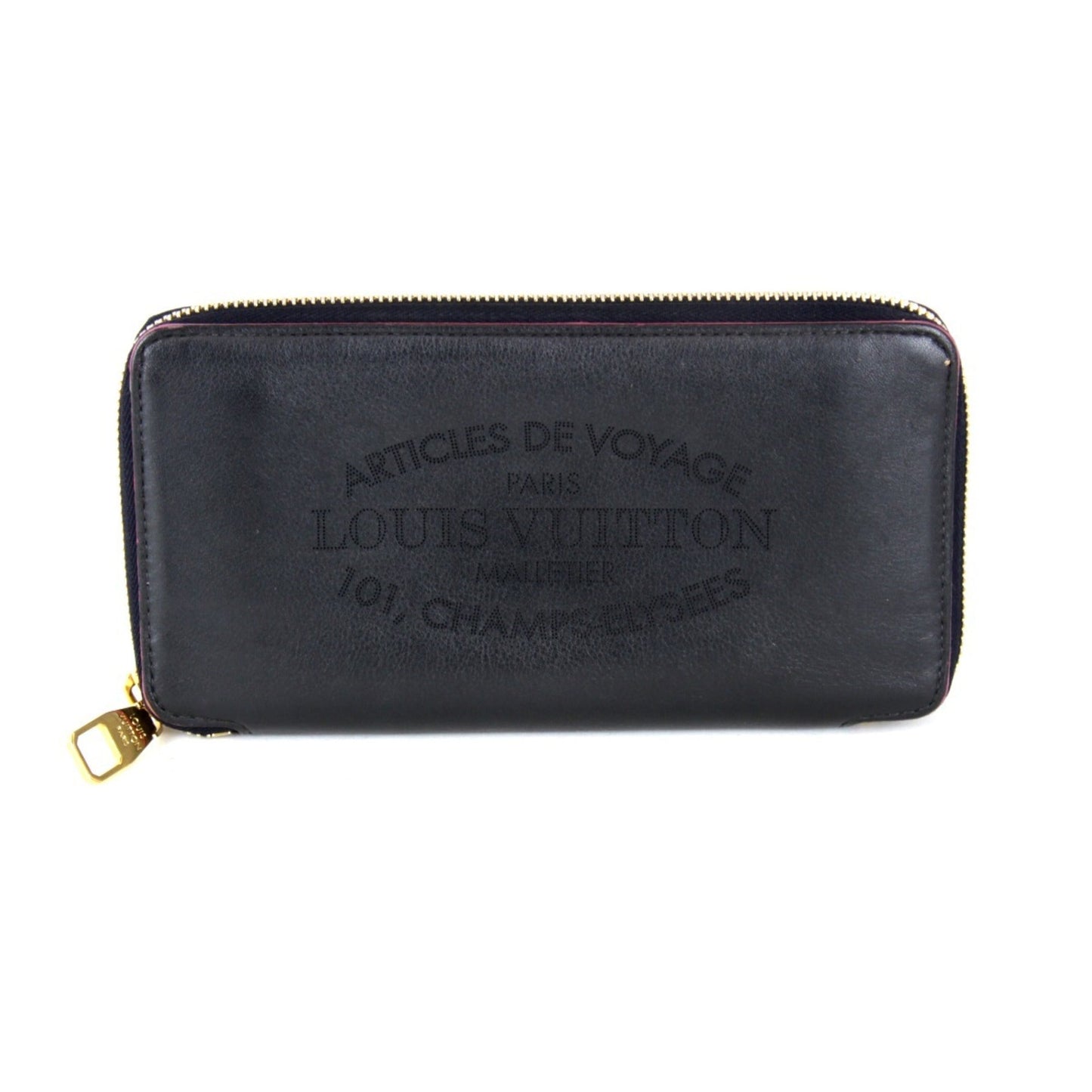 Louis Vuitton Leather Long Wallet (Bi-Fold)