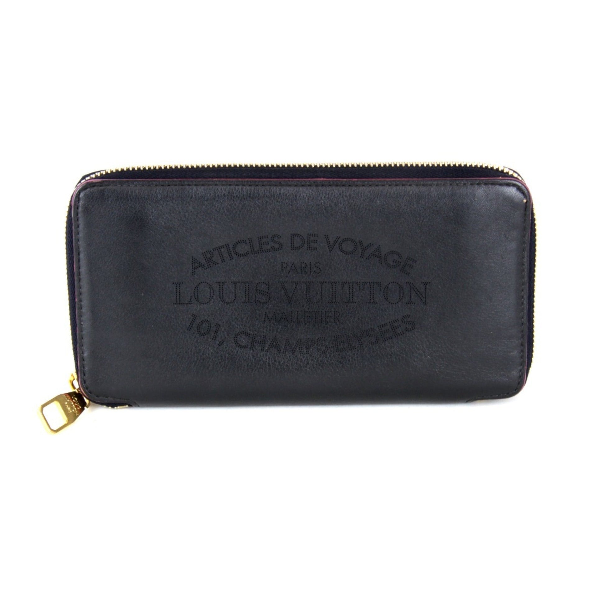 Louis Vuitton Leather Long Wallet (Bi-Fold)