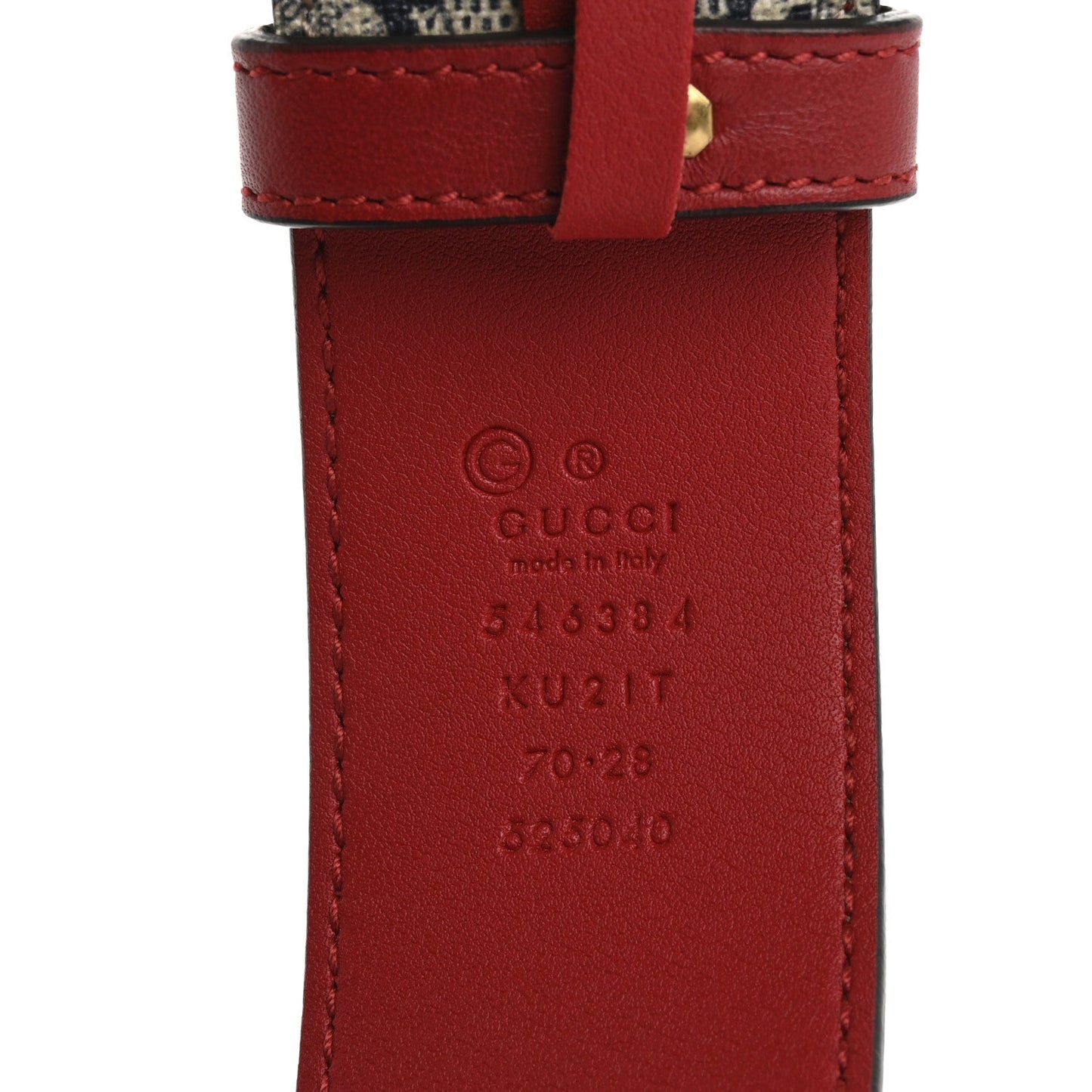 Gucci GG Supreme Monogram Blooms Plaque Belt 70 28 Blue
