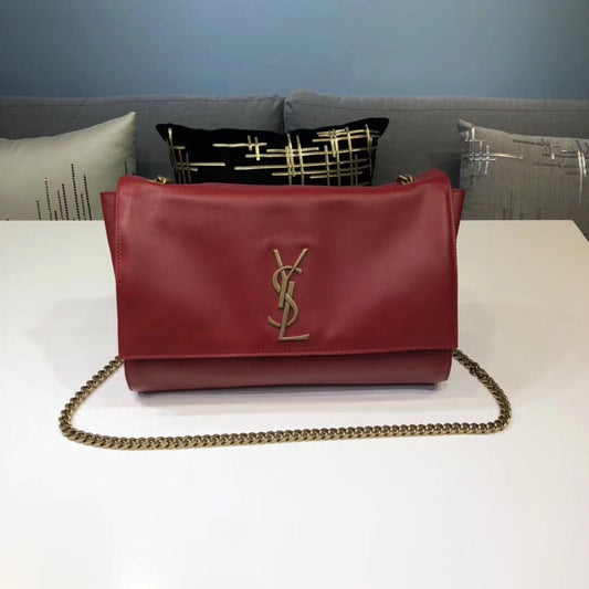 YSL Saint Laurent YSL Top Quality Kate Metop Qualityum Bag Red Chain Travel Bag