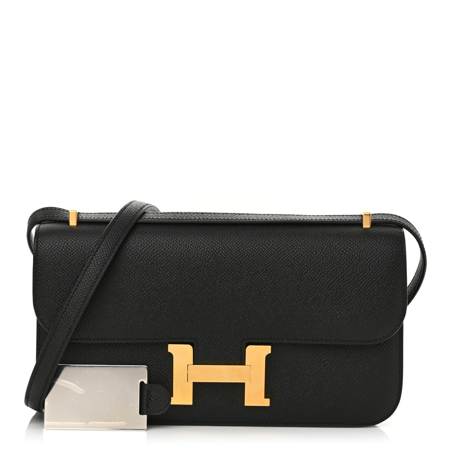 Hermes Epsom Constance Elan Handbag Black Travel Bag Elan Black 1746805