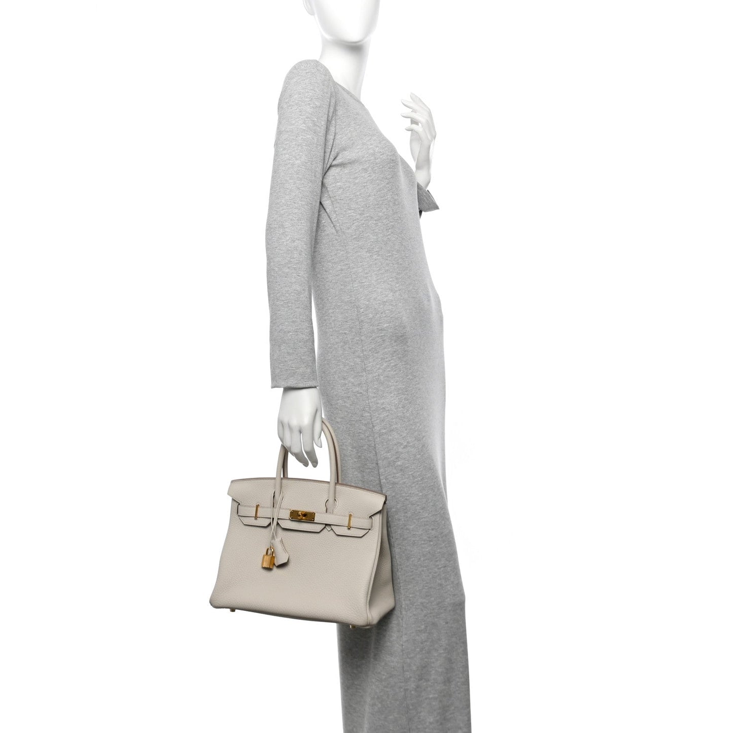 Hermes Togo Birkin Beton Handbag Travel Bag