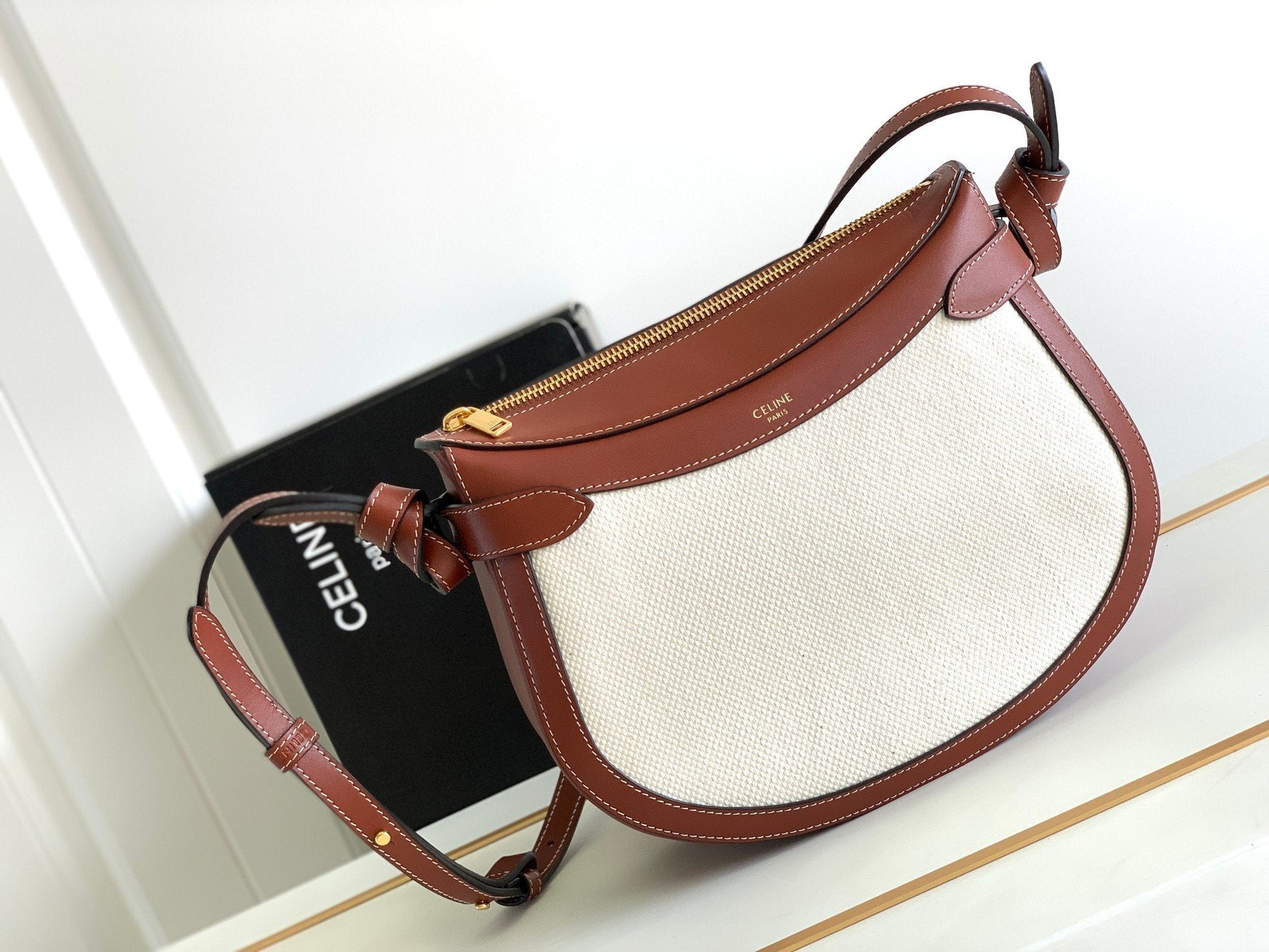 Top Quality Besatop Quality Noeuds Francais Bag White Brown Travel Bag
