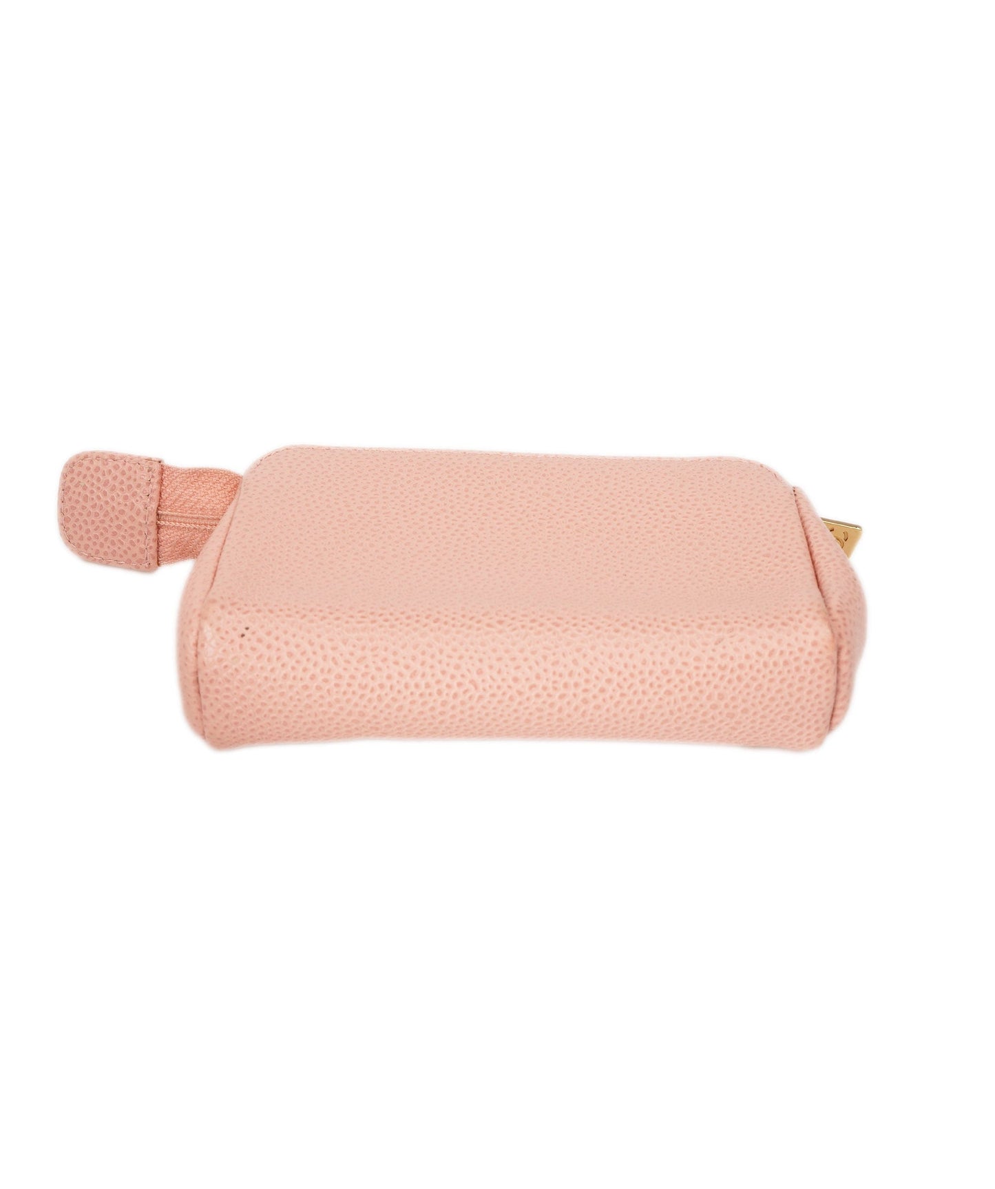 CHANEL COCO Mark Coin Purse Caviar Skin Pink CC Auth bs15464 DBXS1642