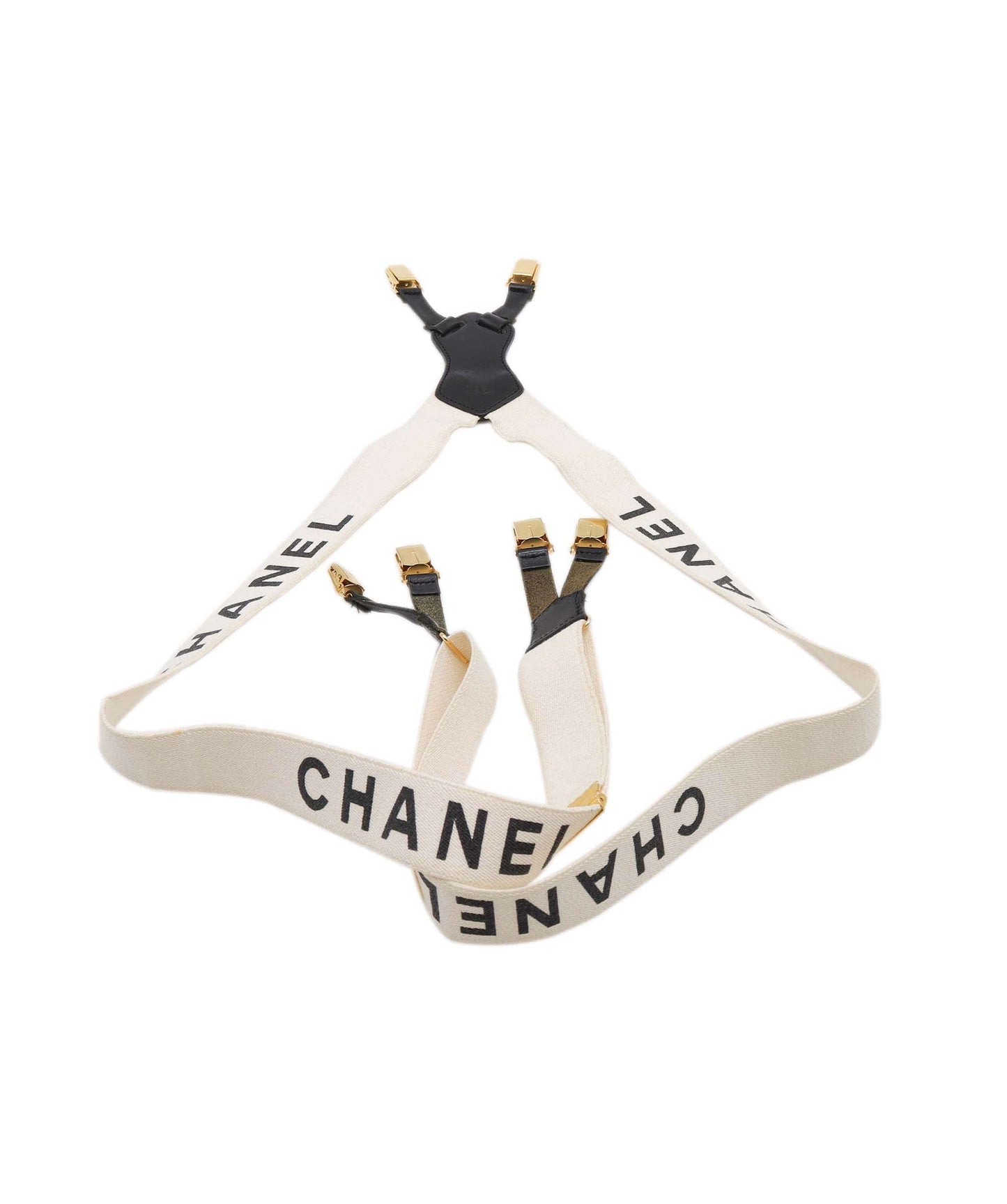 Chanel Suspenders Belt White DXBS0861