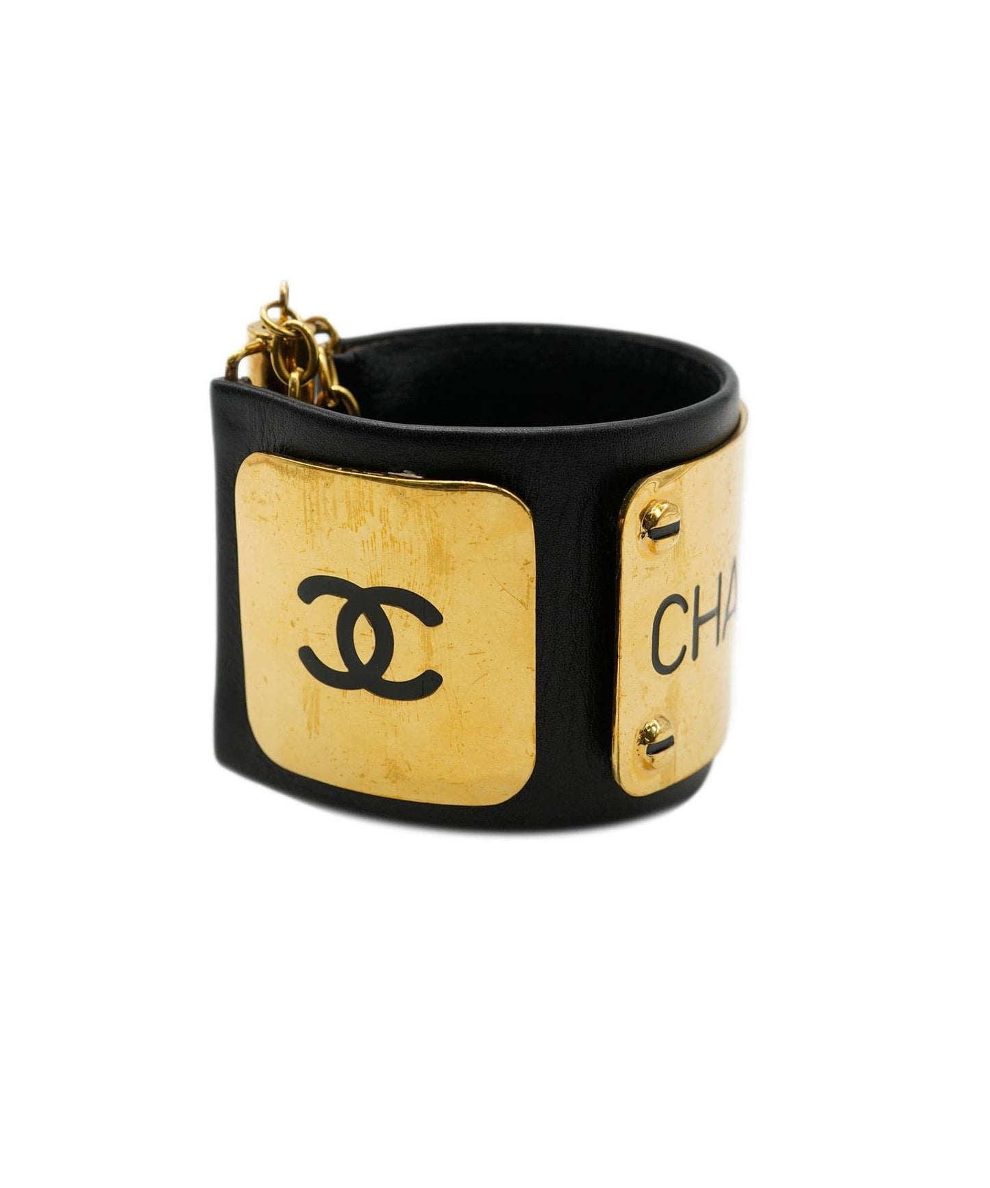 Chanel Accessories Jewellery Chanel CC Wide Leather Cuff ASL4522