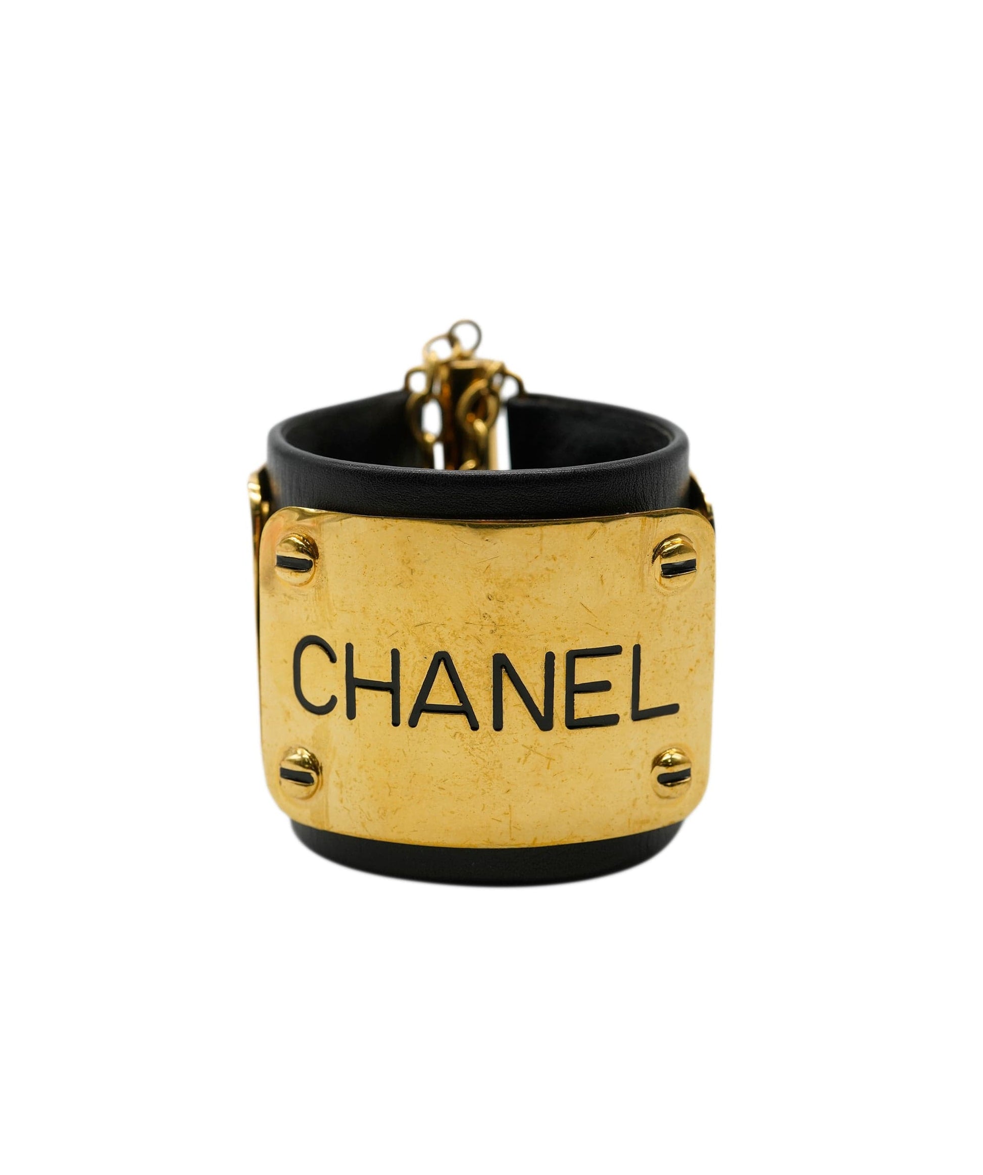 Chanel Accessories Jewellery Chanel CC Wide Leather Cuff ASL4522