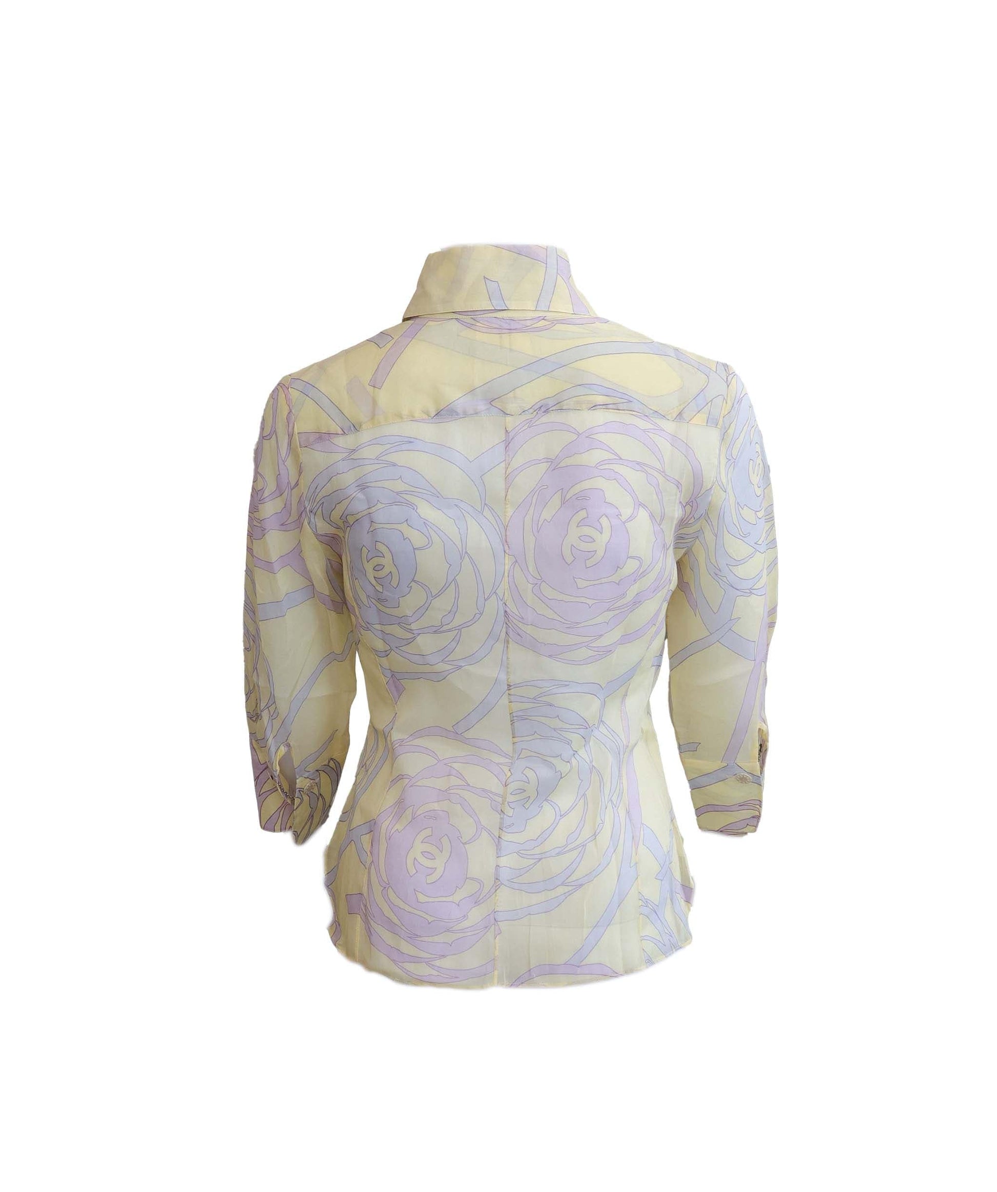 Chanel 03P Camellia Shirt Yellow  DXBS1279