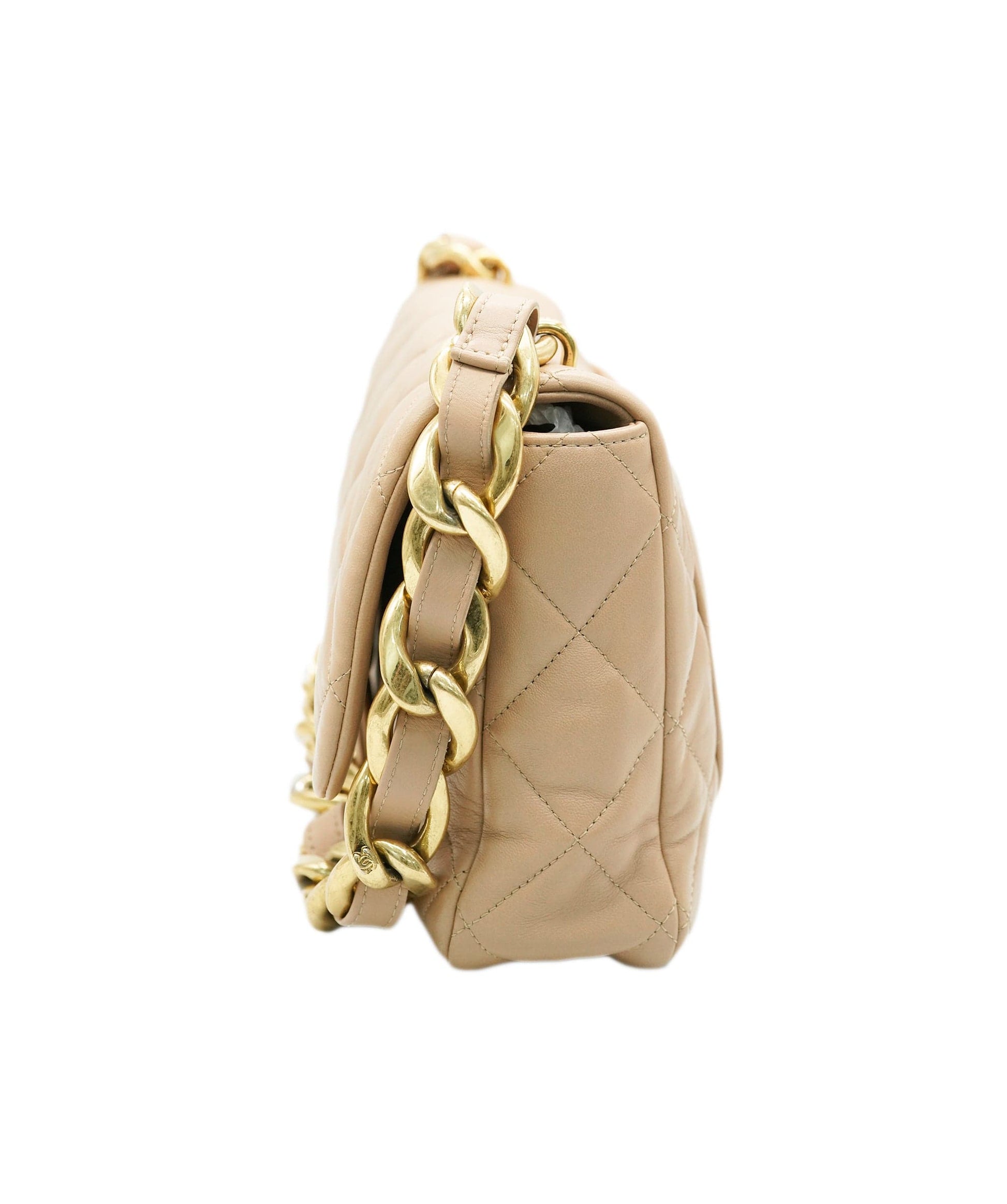 Chanel beige shoulder bag - comes full set  - AJC0720