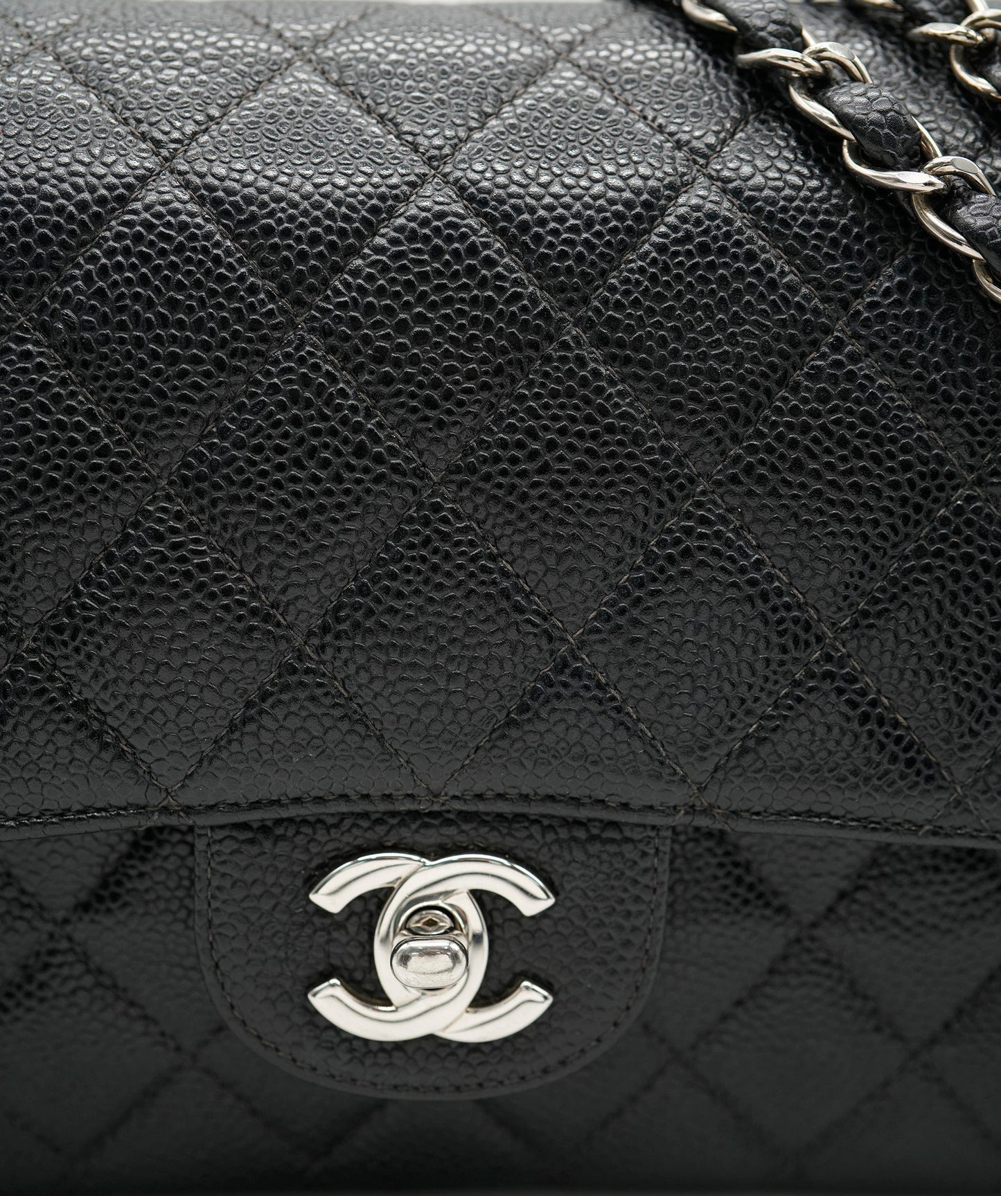 Chanel Black Caviar Flap Bag SHW Series 6 ASL10200