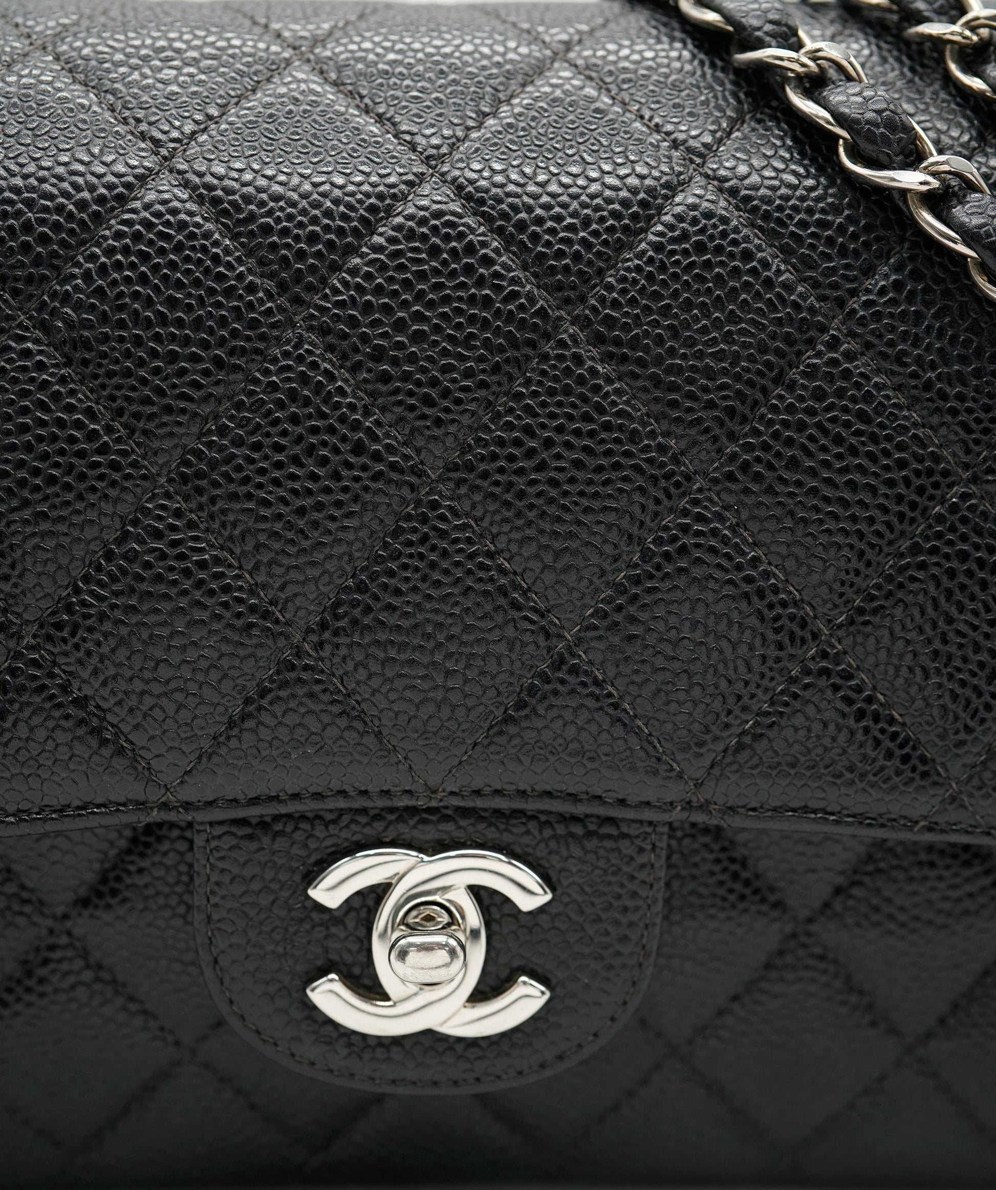 Chanel Black Caviar Flap Bag SHW Series 6 ASL10200