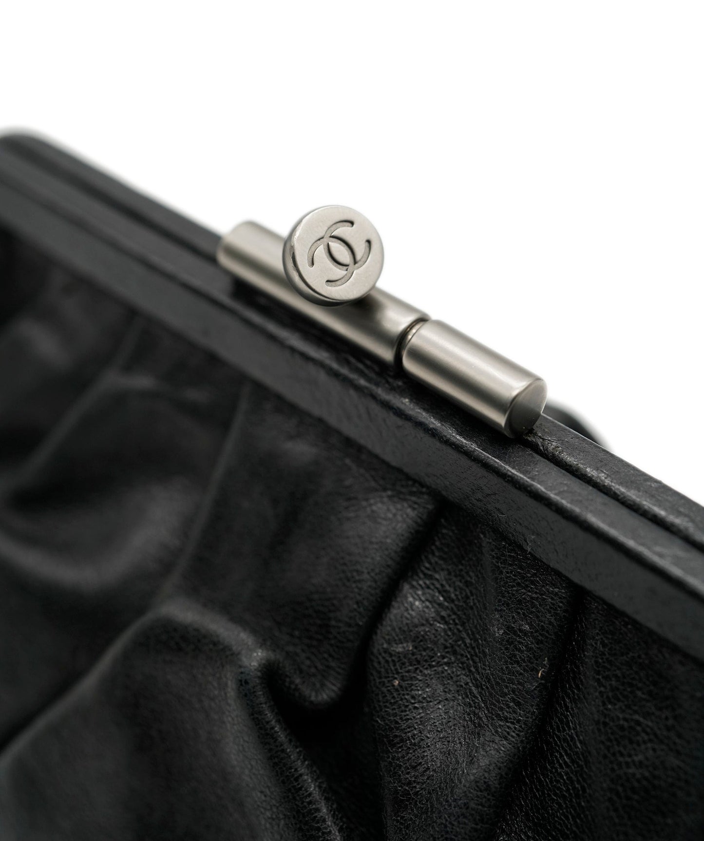 Chanel black clutch kisslock ALC0579
