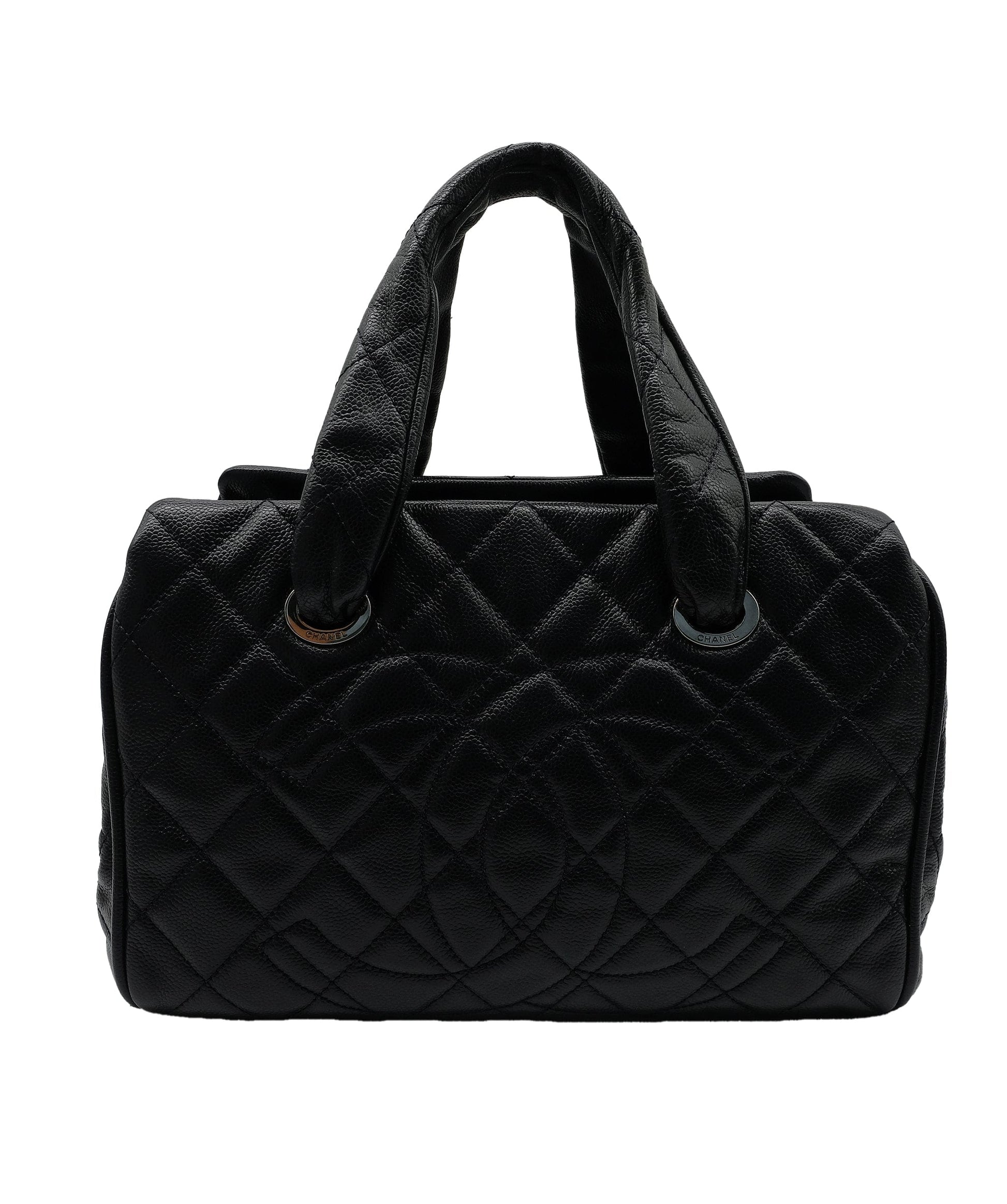 Chanel Bowler Bag Caviar Blue SHW RJC4406