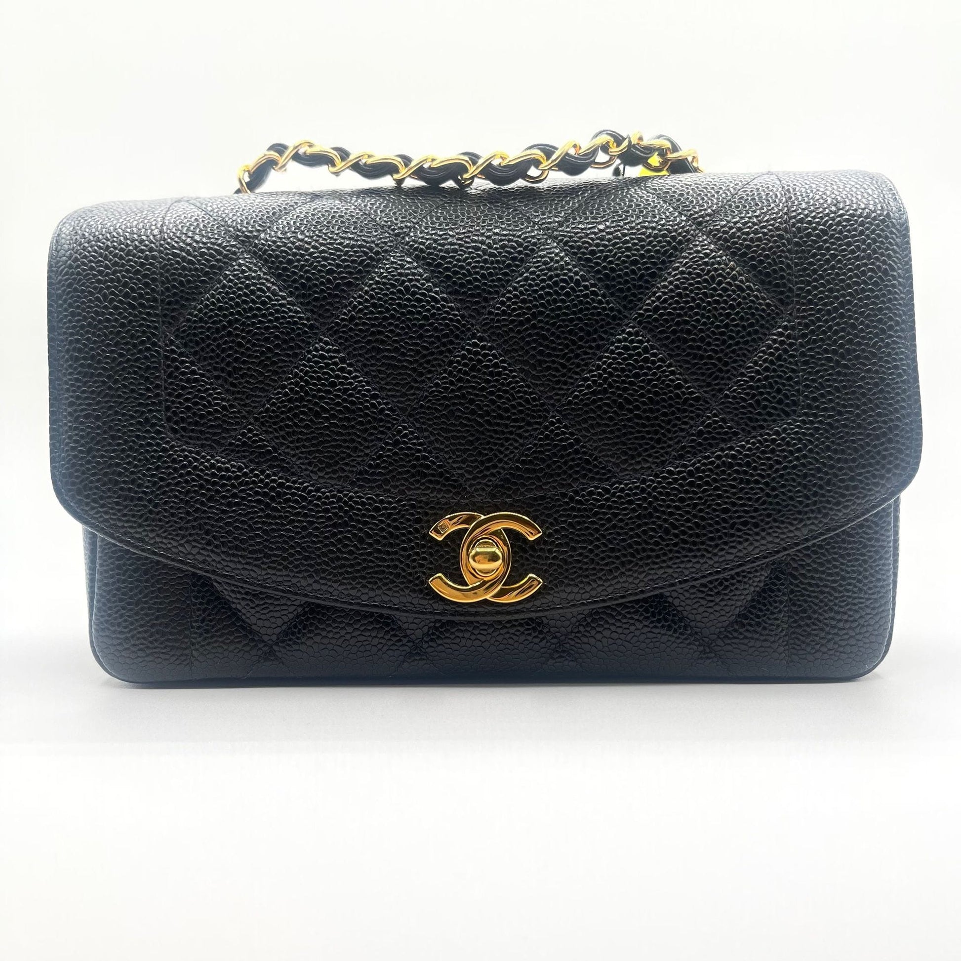 Chanel   Diana Small Black Caviar GHW ASC3888