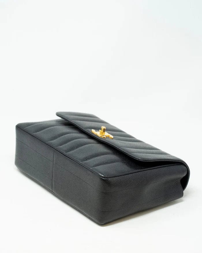Chanel Mademoiselle Classic Single Flap Black Caviar GHW - DXBS1461
