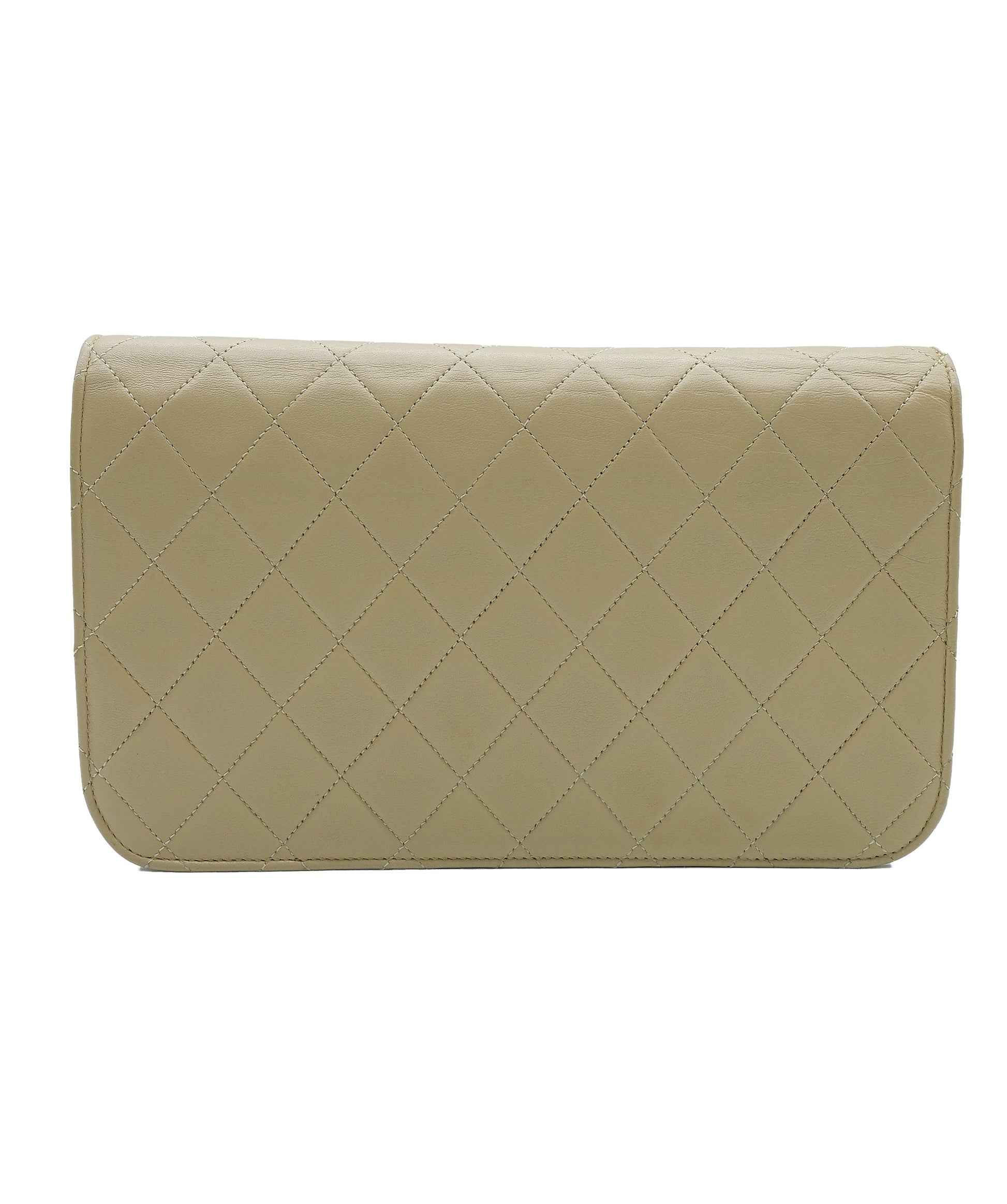Chanel Matelasse Chain Shoulder Bag Leather Beige 90181284 RJL1913