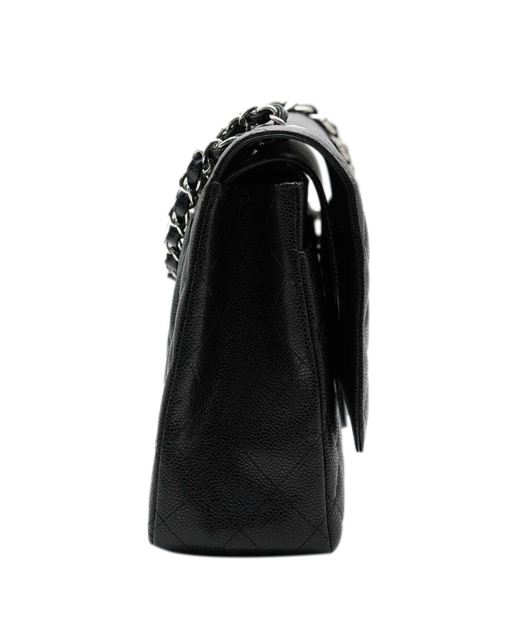 Chanel Maxi Classic Double Flap With Silver Hardware ALC0831