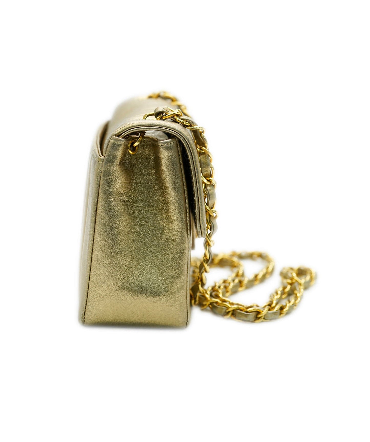 Chanel mini gold mademoiselle bag - comes full set  - AJC0717