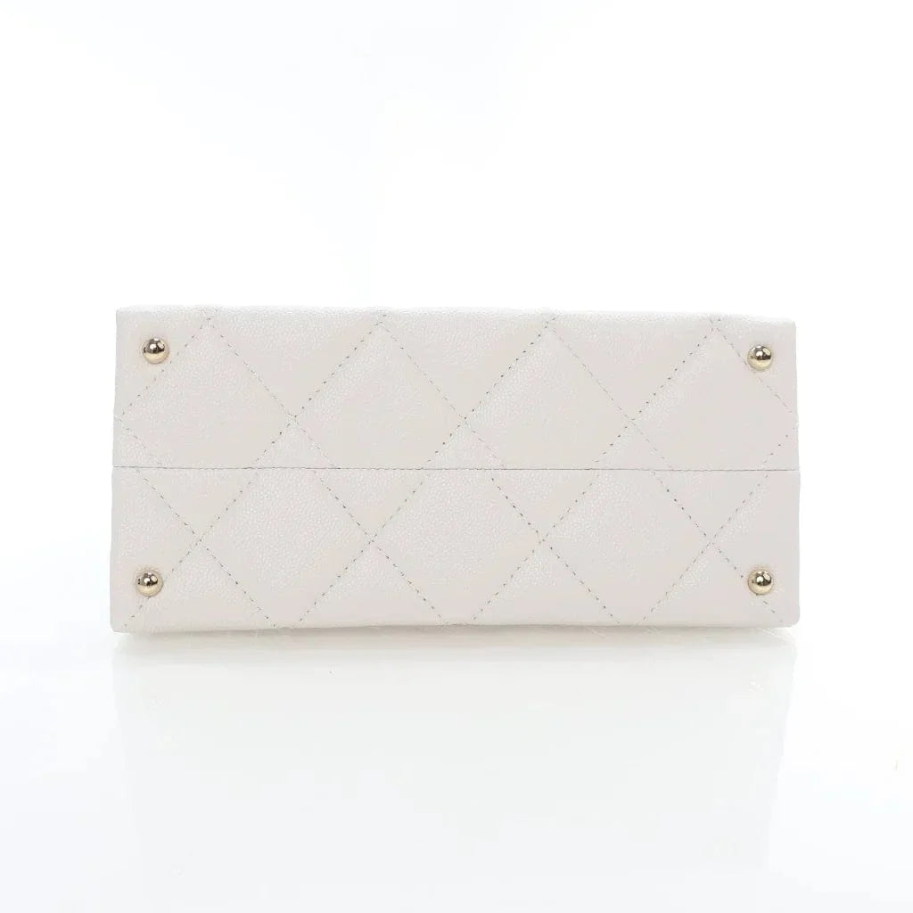 Chanel Retrofit White Caviar L-NI5TLF