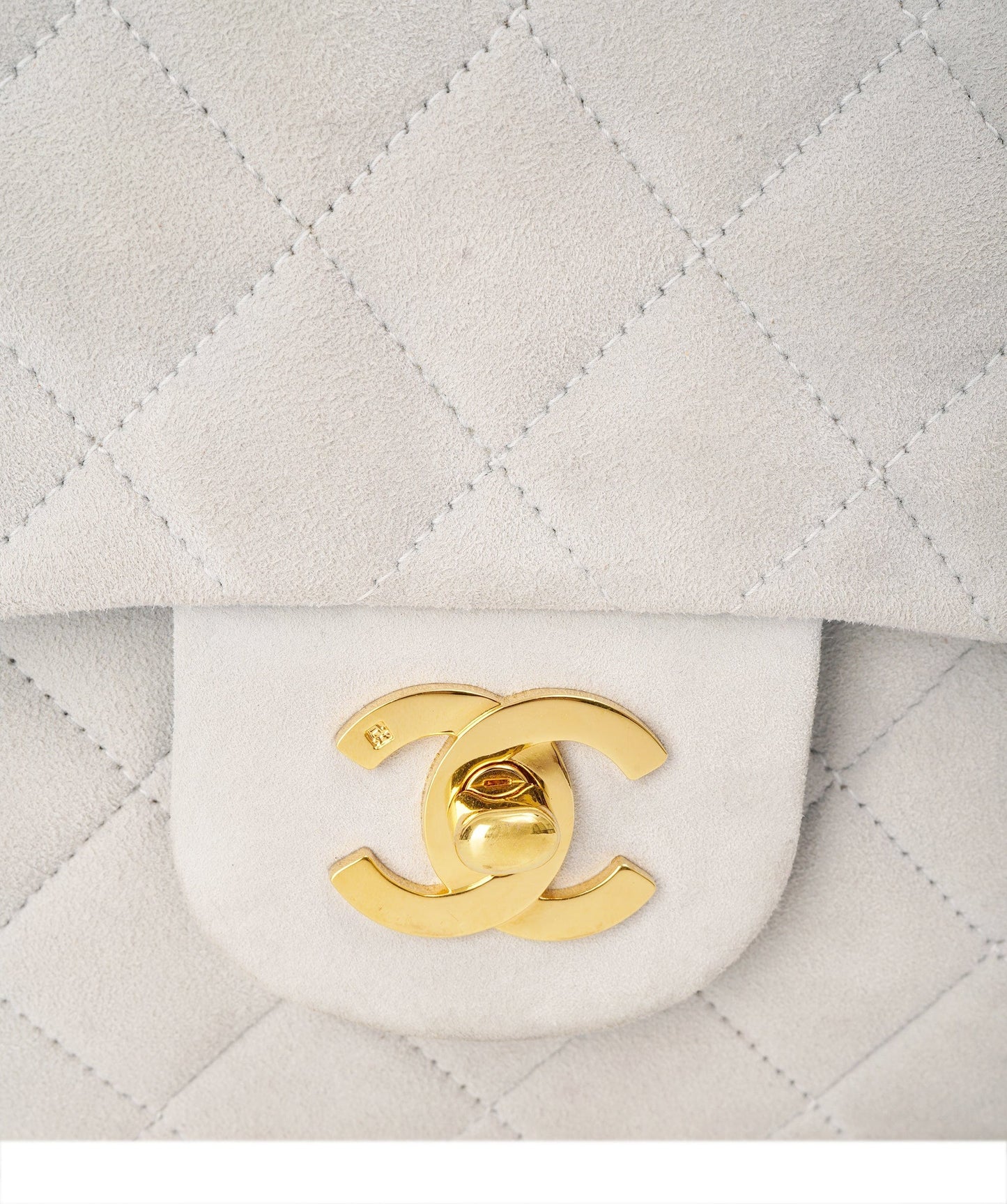 Chanel Suede Icy Blue Classic Flap with GHW - DBXS1764